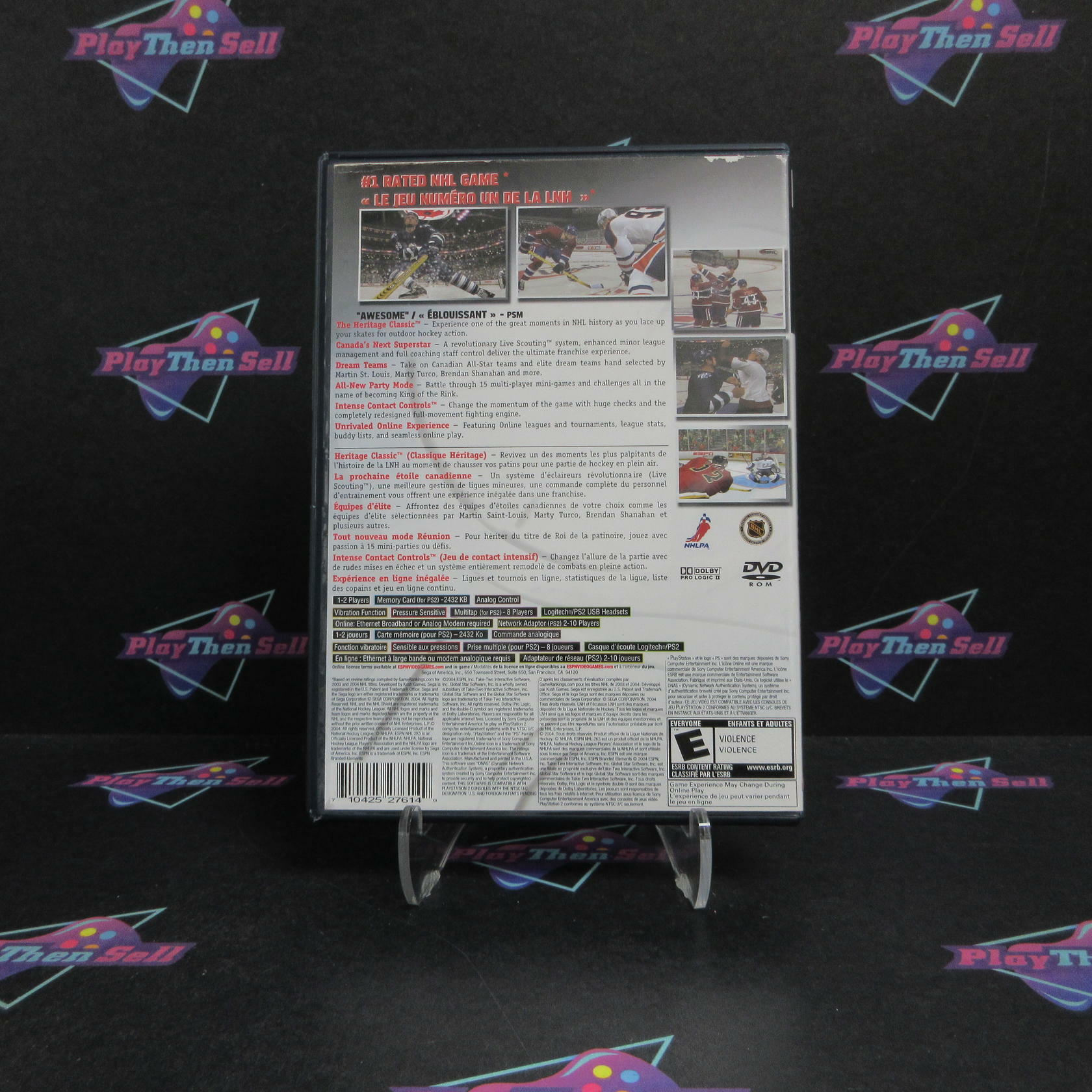 ESPN NHL 2K5 PS2 PlayStation 2 AD Complete CIB - Very Good