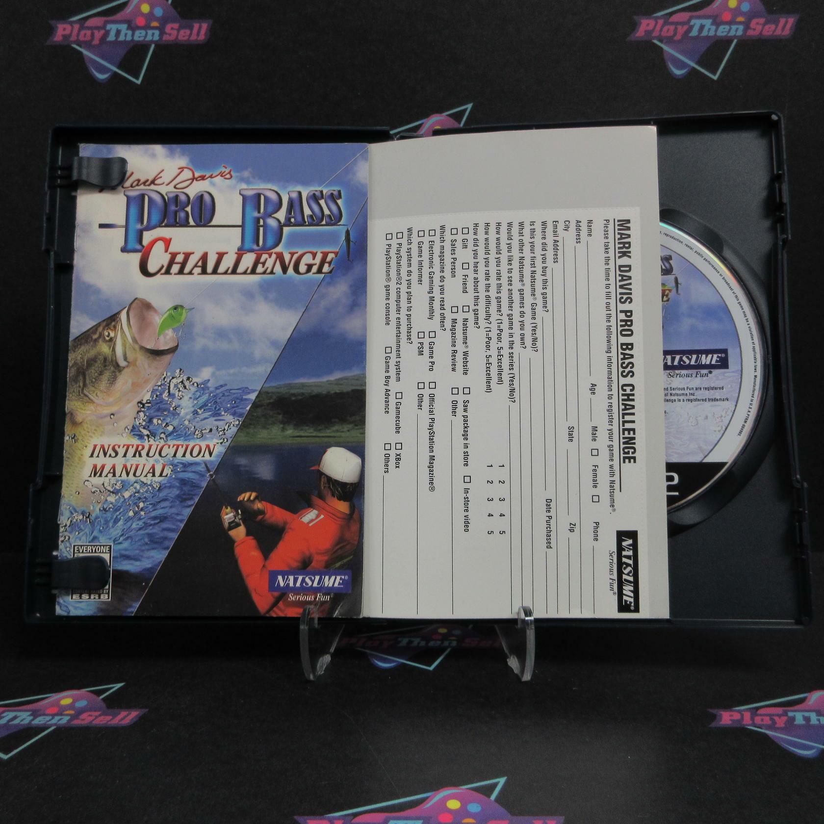 Mark Davis Pro Bass Challenge PS2 PlayStation 2 + Reg Card Complete - Excellent