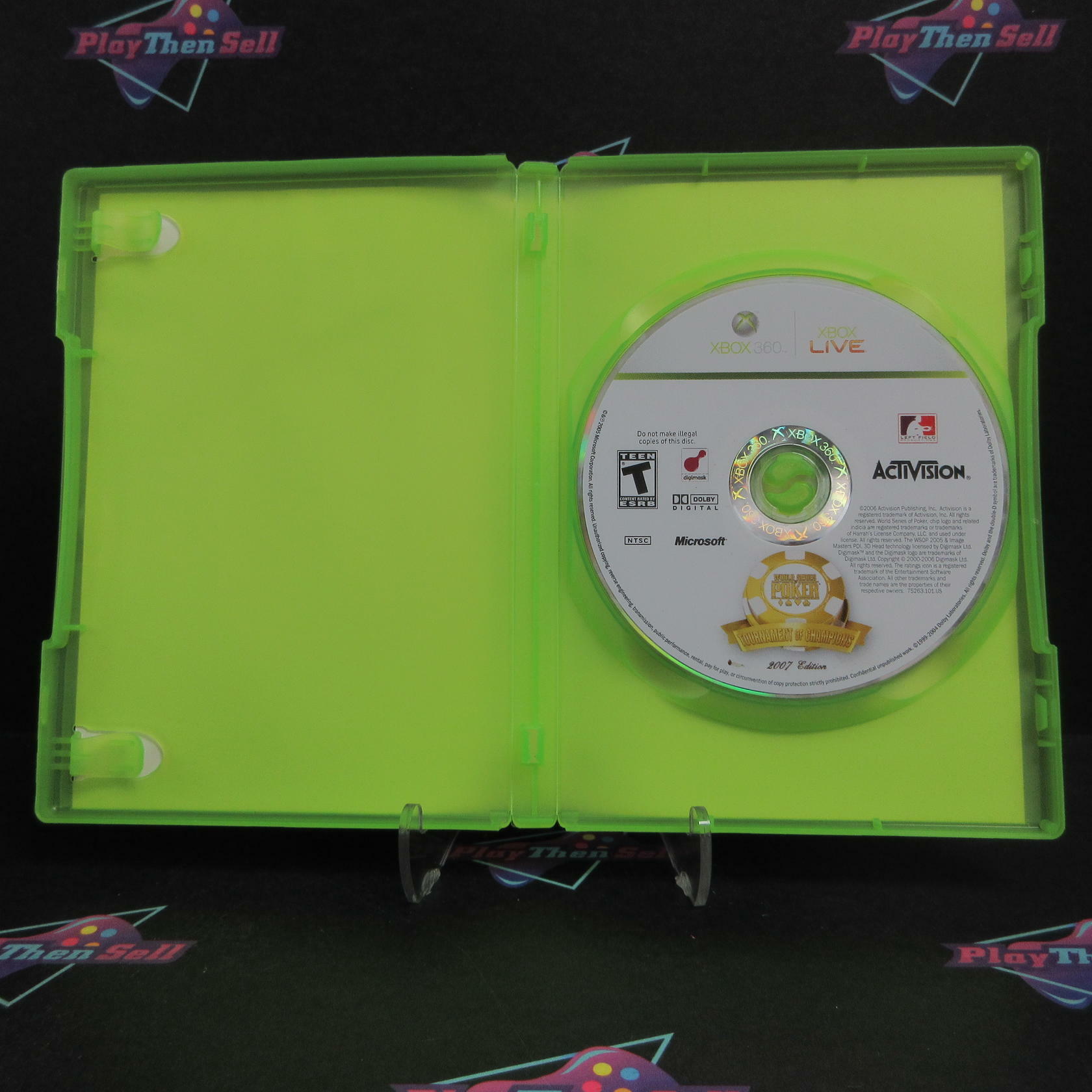 World Series of Poker Tournament of Champions 2007 Edition Xbox 360 AD/NM - Very Good