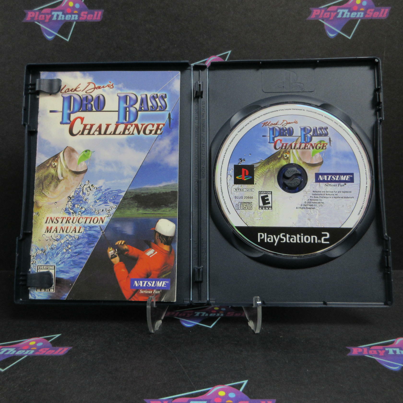Mark Davis Pro Bass Challenge PS2 PlayStation 2 + Reg Card Complete - Excellent