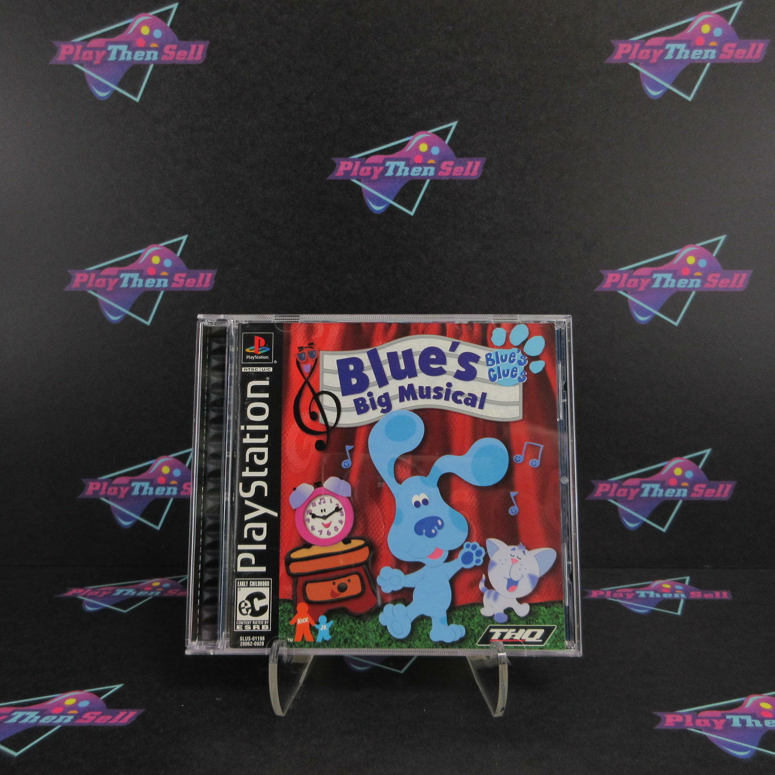 Blue's Clues Blues Big Musical PS1 PlayStation 1 Complete - Refurbished