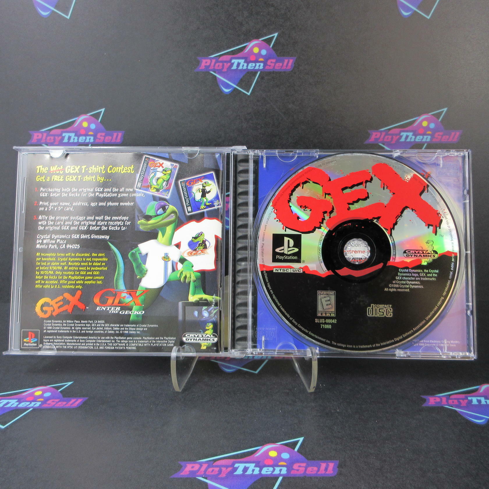 Gex PS1 PlayStation 1 + Reg Card Complete - Excellent