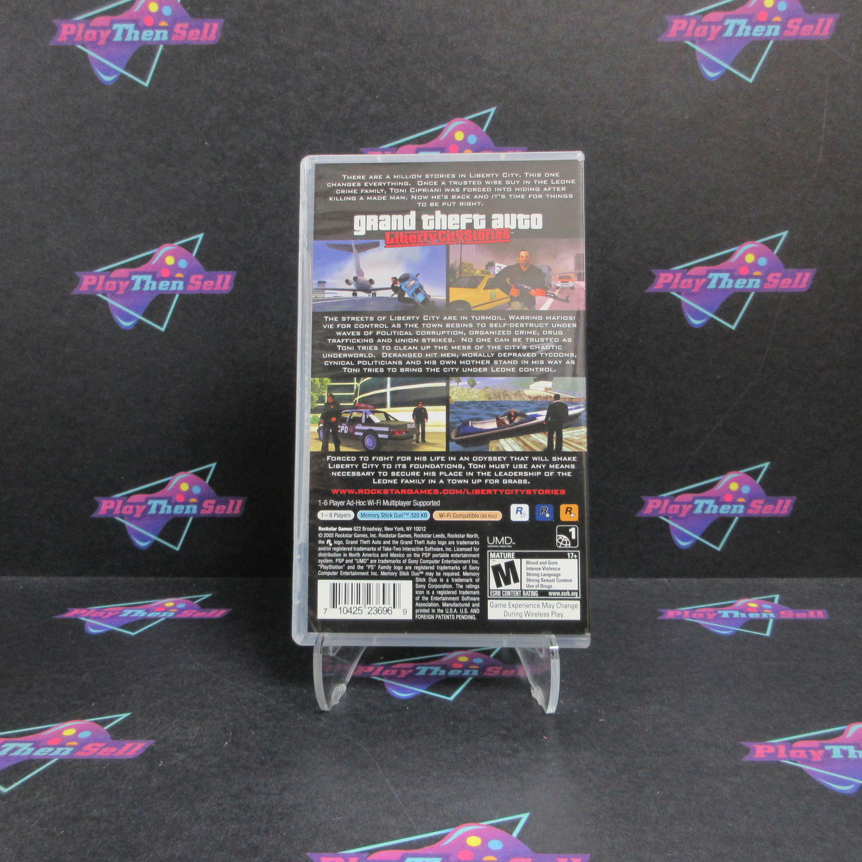 Grand Theft Auto Vice City Stories Sony PSP AD + Map Complete CIB - Very Good