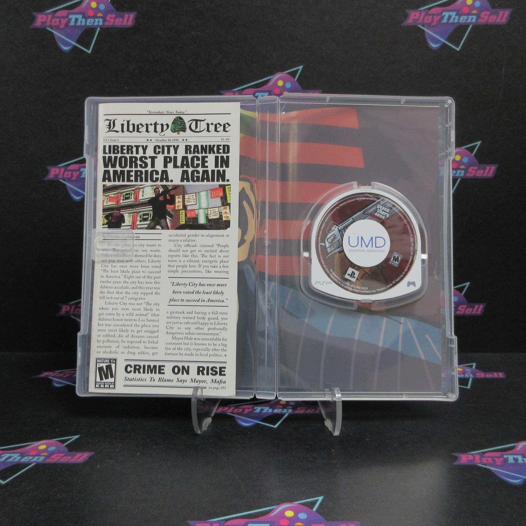 Grand Theft Auto Vice City Stories Sony PSP AD + Map Complete CIB - Very Good