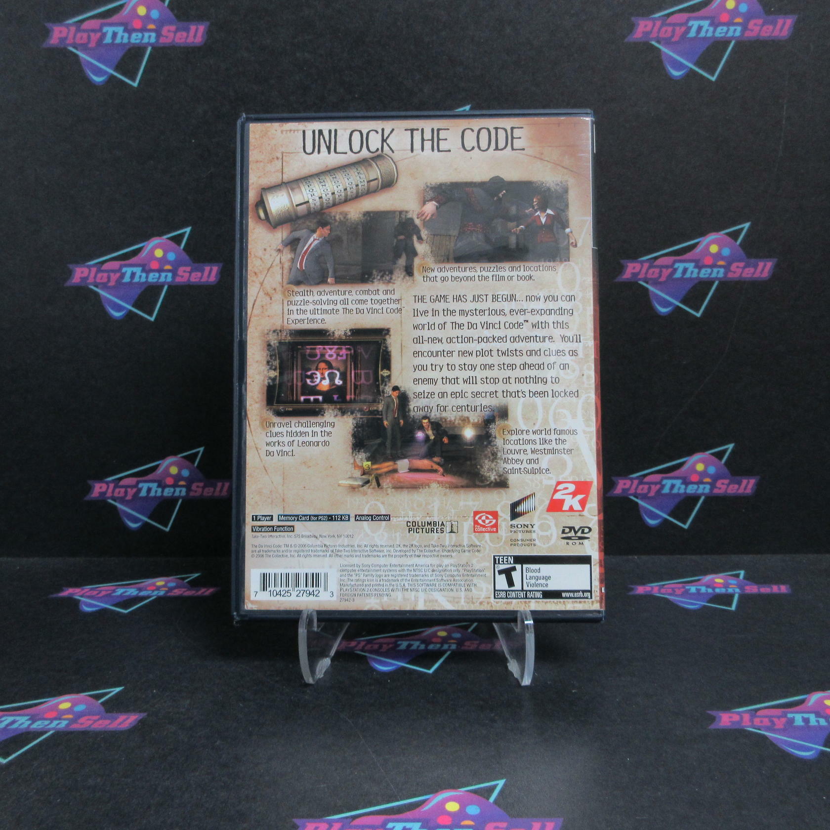 Da Vinci Code PS2 PlayStation 2 AD Complete CIB - Very Good