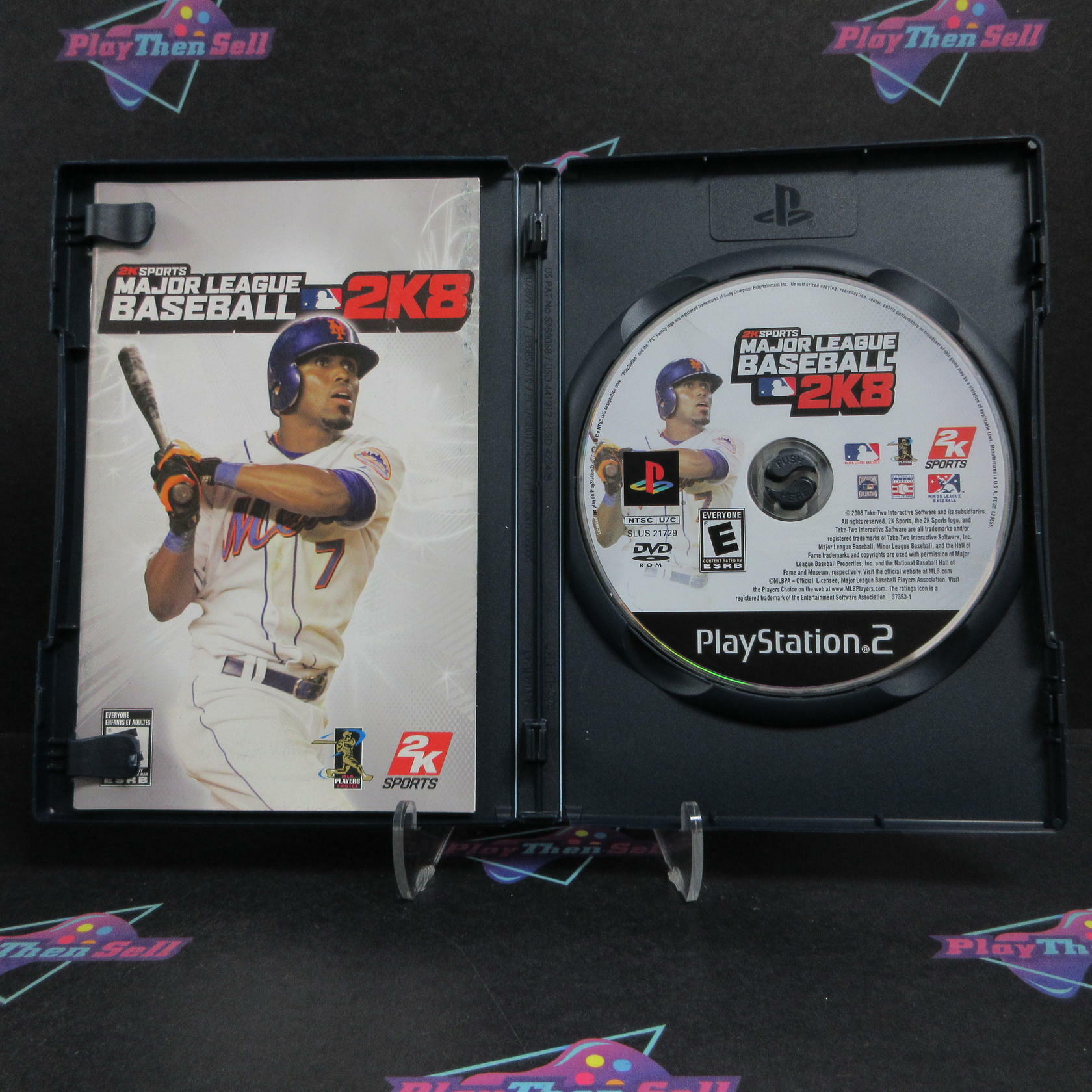 Major League Baseball 2K8 PS2 PlayStation 2 MD Complete CIB - Very Good