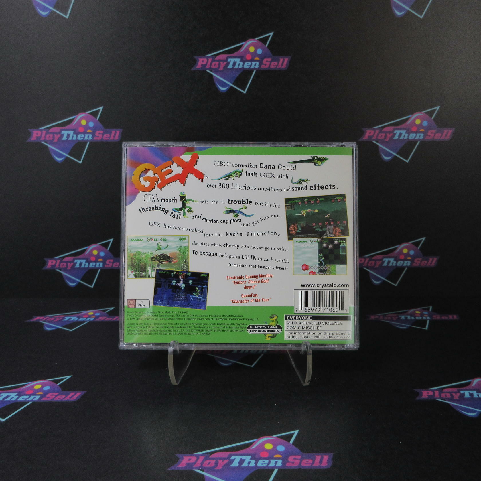 Gex PS1 PlayStation 1 + Reg Card Complete - Excellent