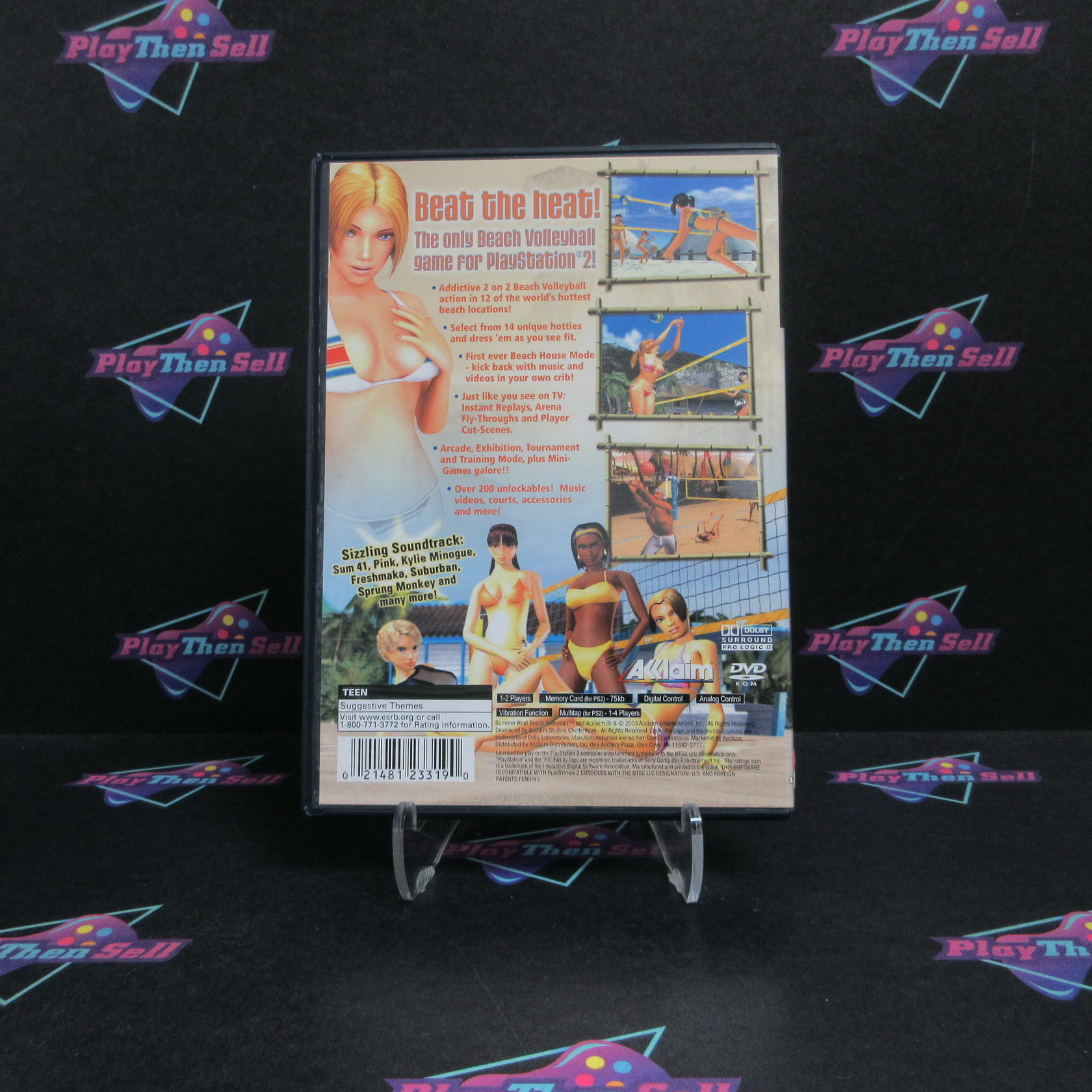 Summer Heat Beach Volleyball PS2 PlayStation 2 MD + Reg Card Complete CIB - Very Good