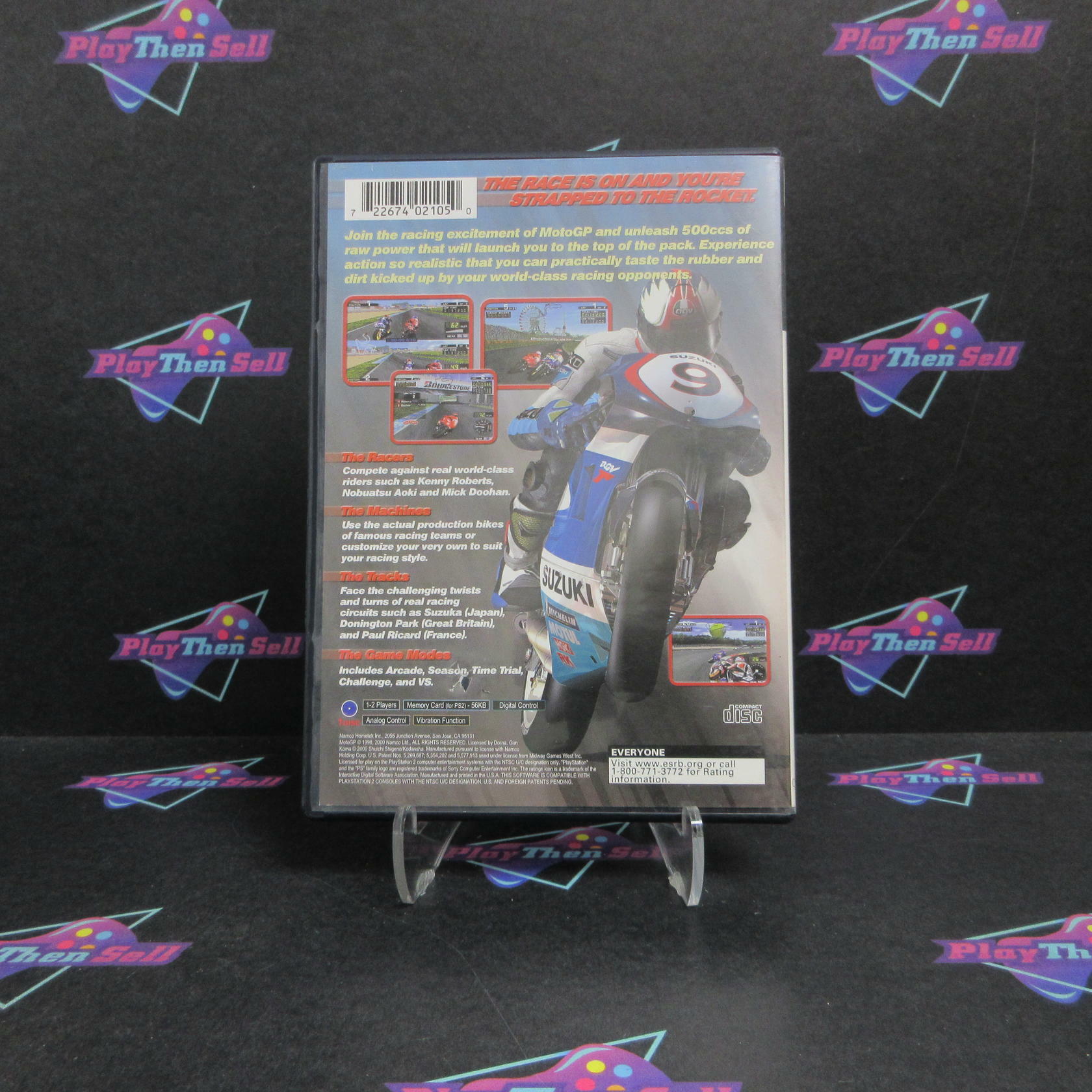 MotoGP PS2 PlayStation 2 AD + Reg Card Complete CIB - Very Good