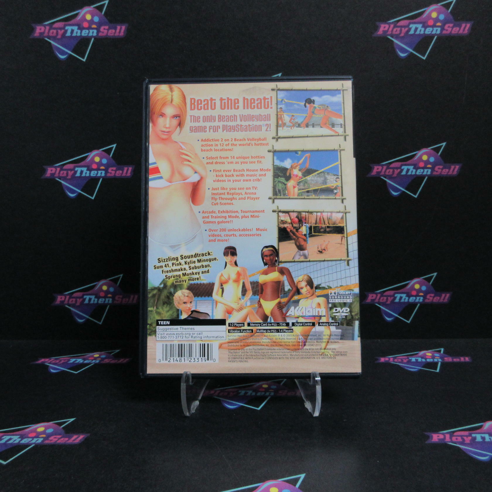 Summer Heat Beach Volleyball PS2 PlayStation 2 + Reg Card Complete - Excellent