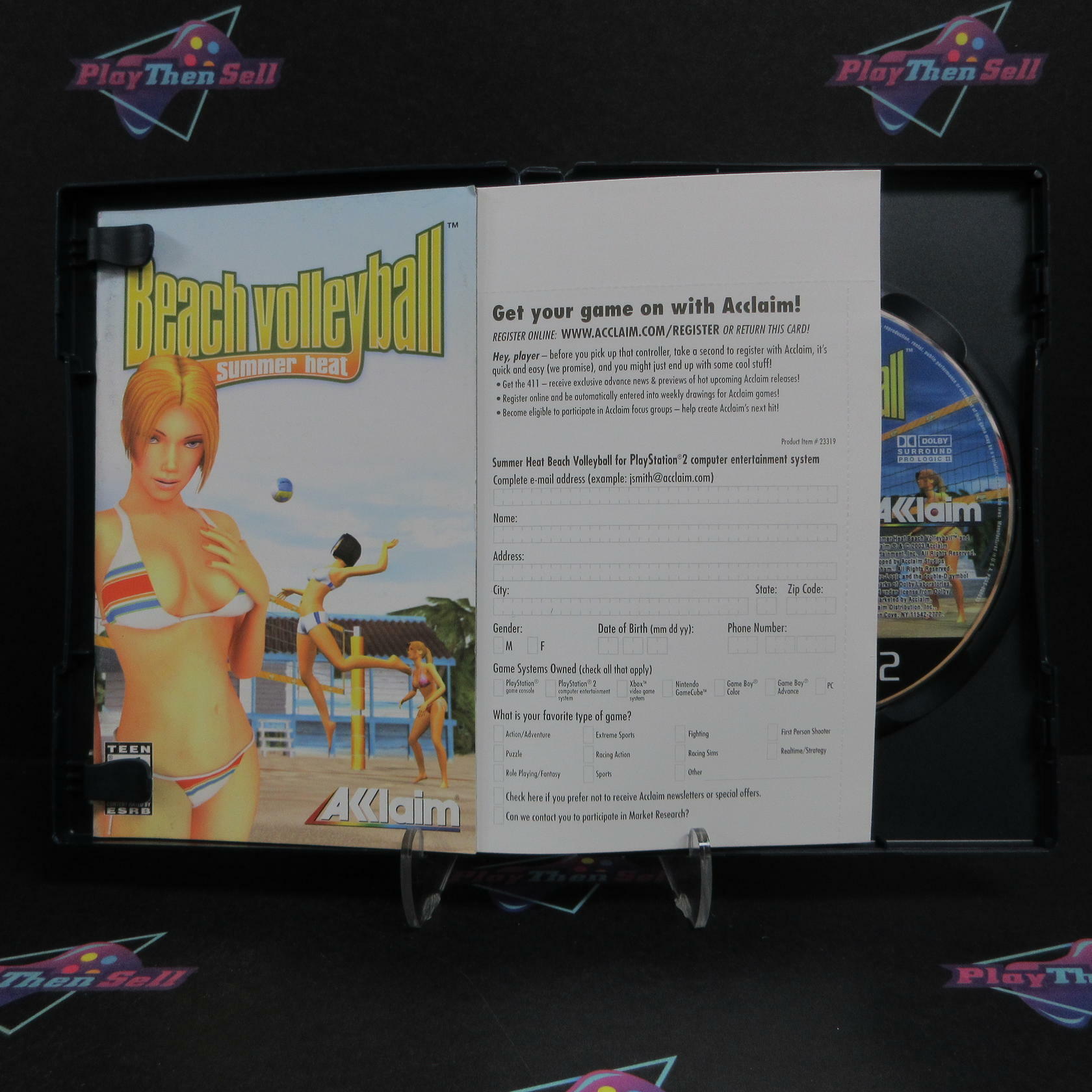 Summer Heat Beach Volleyball PS2 PlayStation 2 + Reg Card Complete - Excellent