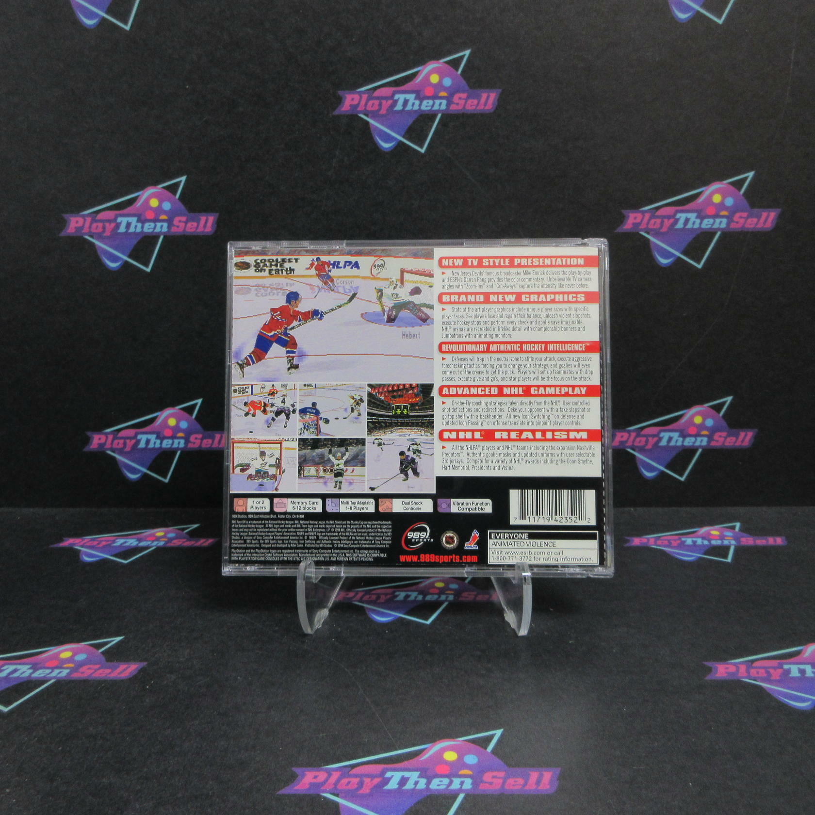 NHL Faceoff 99 PS1 PlayStation 1 + Reg Card Complete - Excellent
