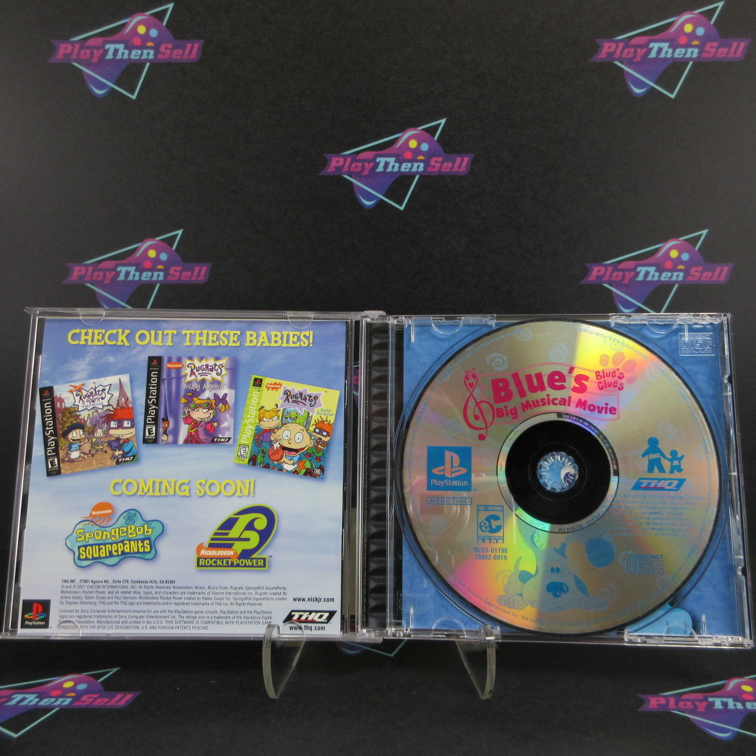 Blue's Clues Blues Big Musical PS1 PlayStation 1 Complete - Excellent