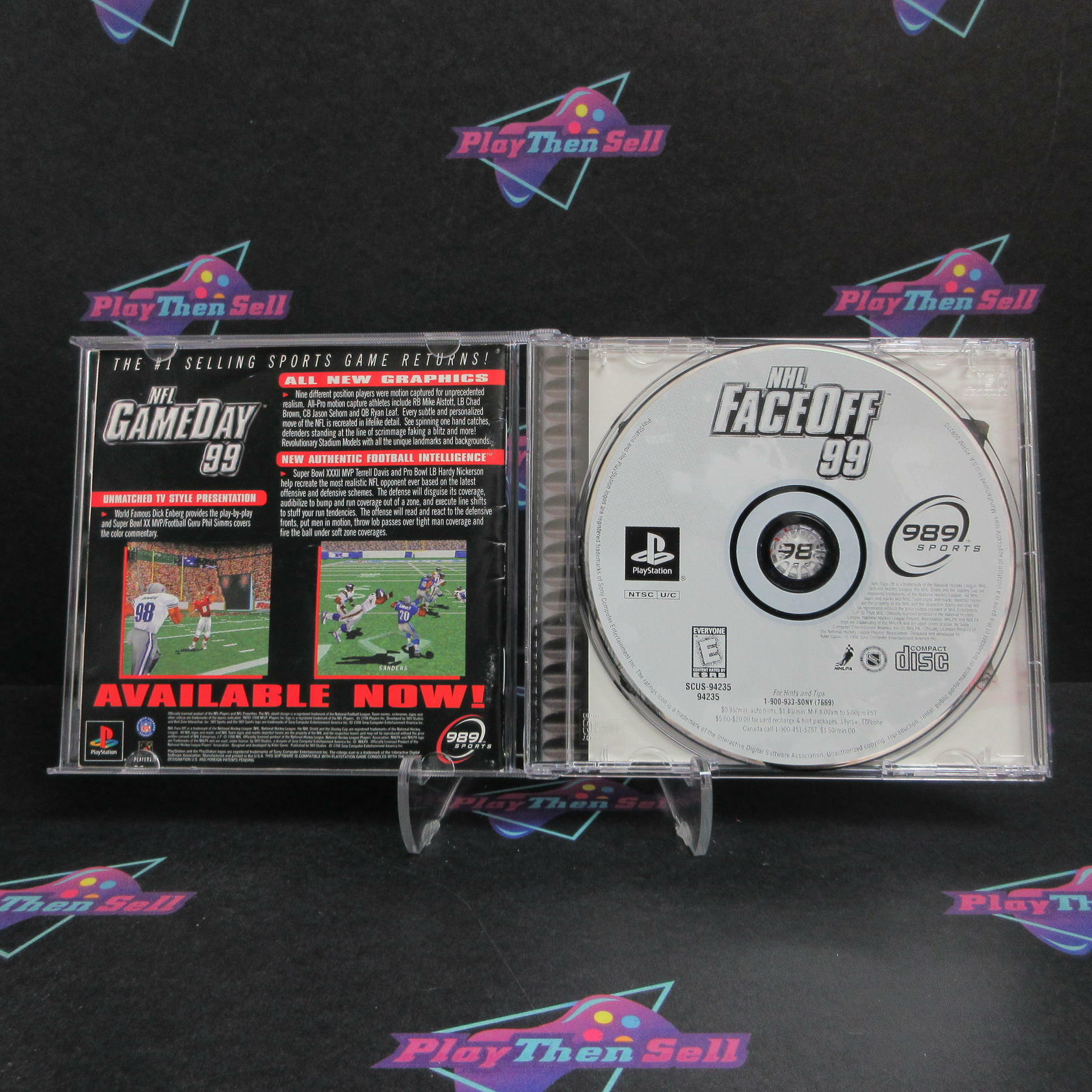 NHL Faceoff 99 PS1 PlayStation 1 + Reg Card Complete - Excellent