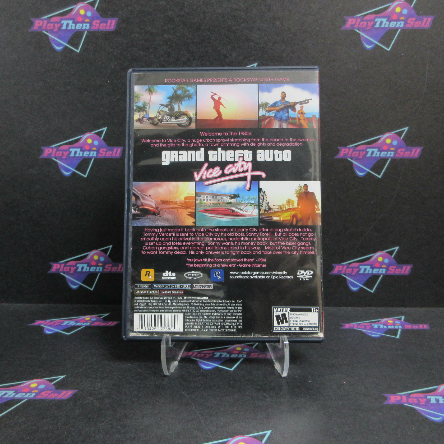 Grand Theft Auto Vice City PS2 PlayStation 2 GH Complete - Very Good
