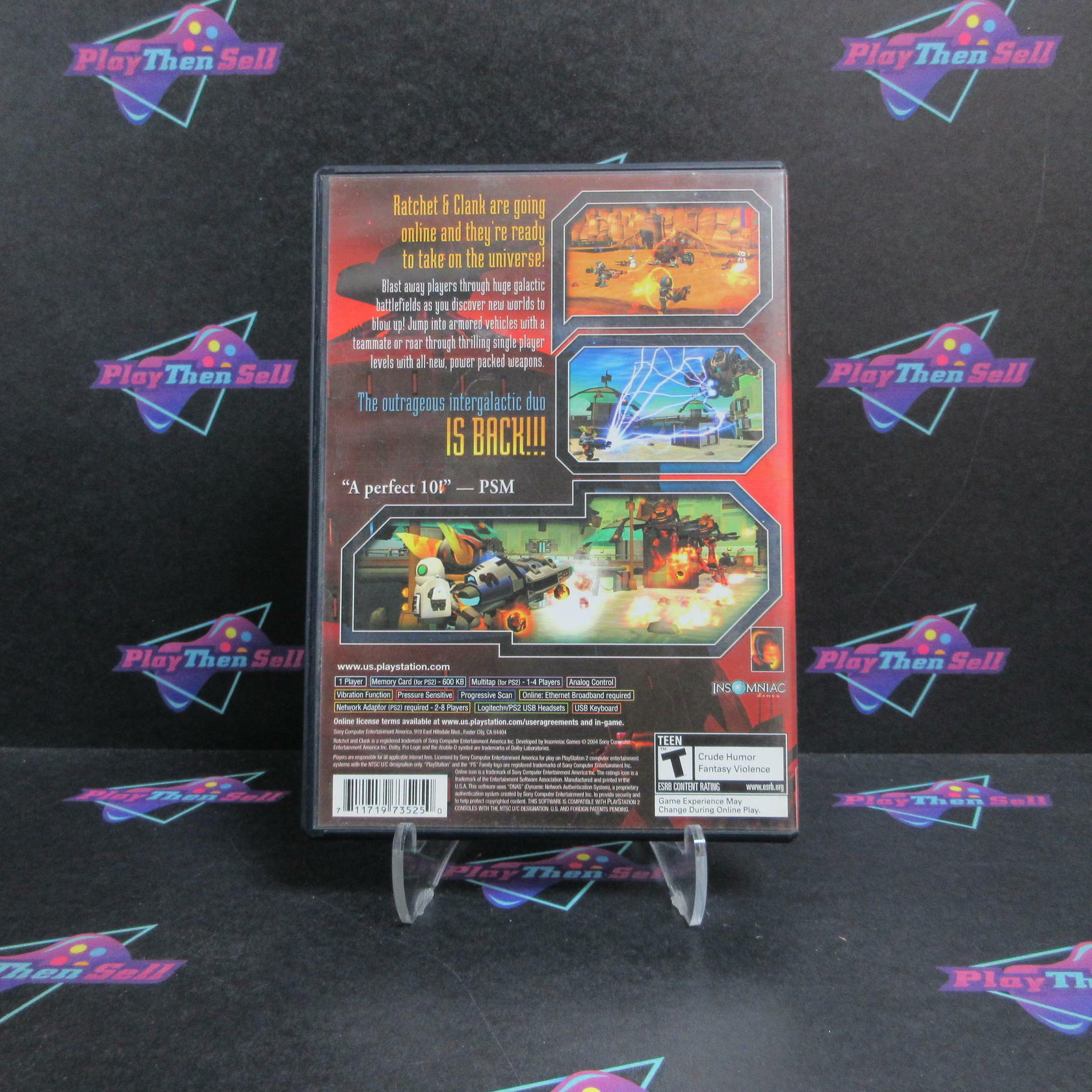 Ratchet & Clank Up Your Arsenal PS2 PlayStation 2 GH Complete - Very Good