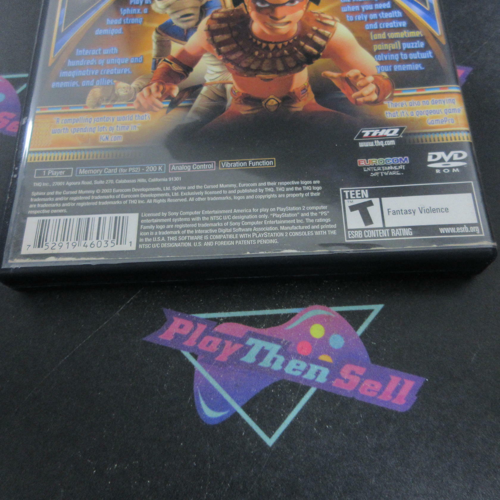 Sphinx and the Cursed Mummy PS2 PlayStation 2 Complete - Very Good