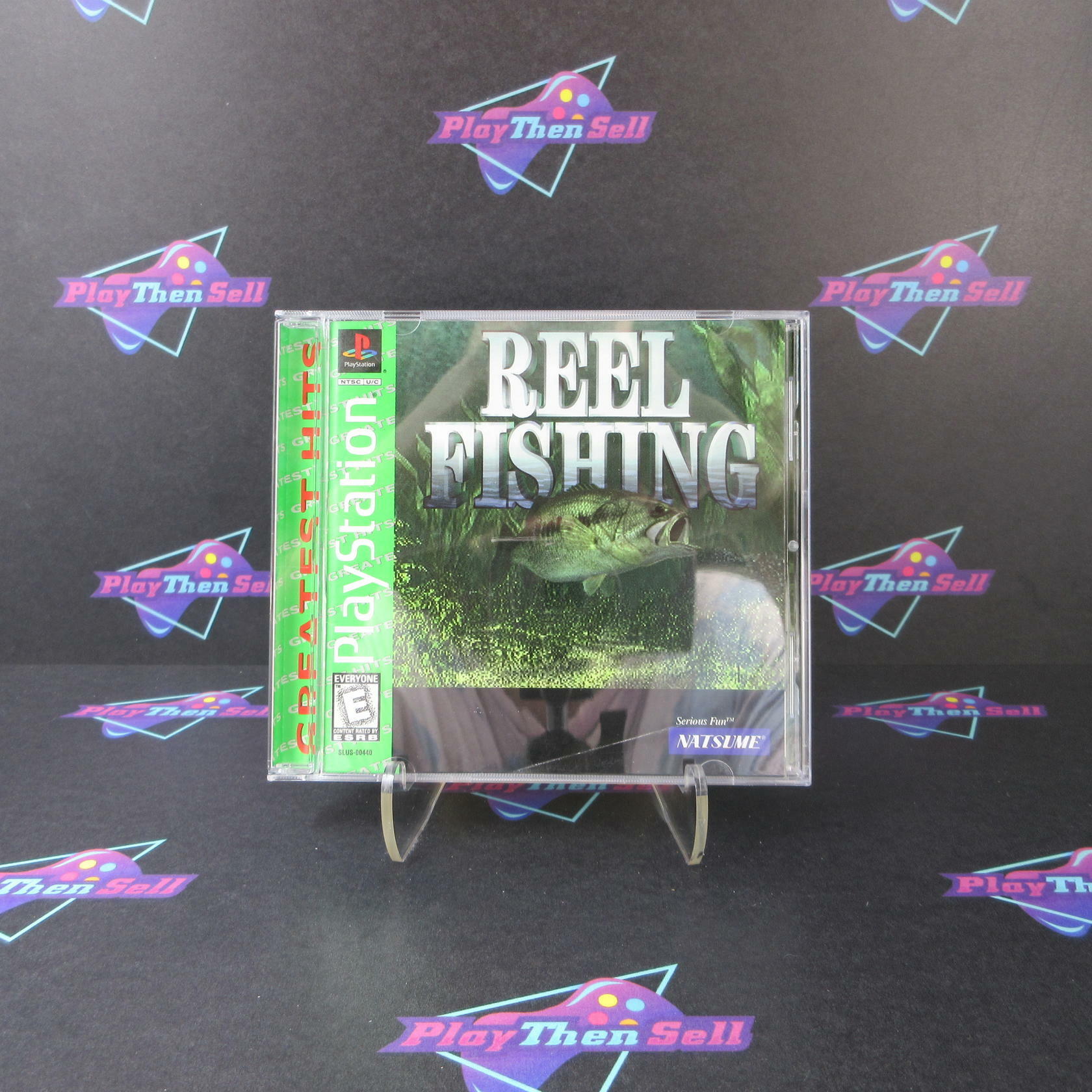 Reel Fishing PS1 PlayStation 1 GH + Reg Card Complete - Refurbished