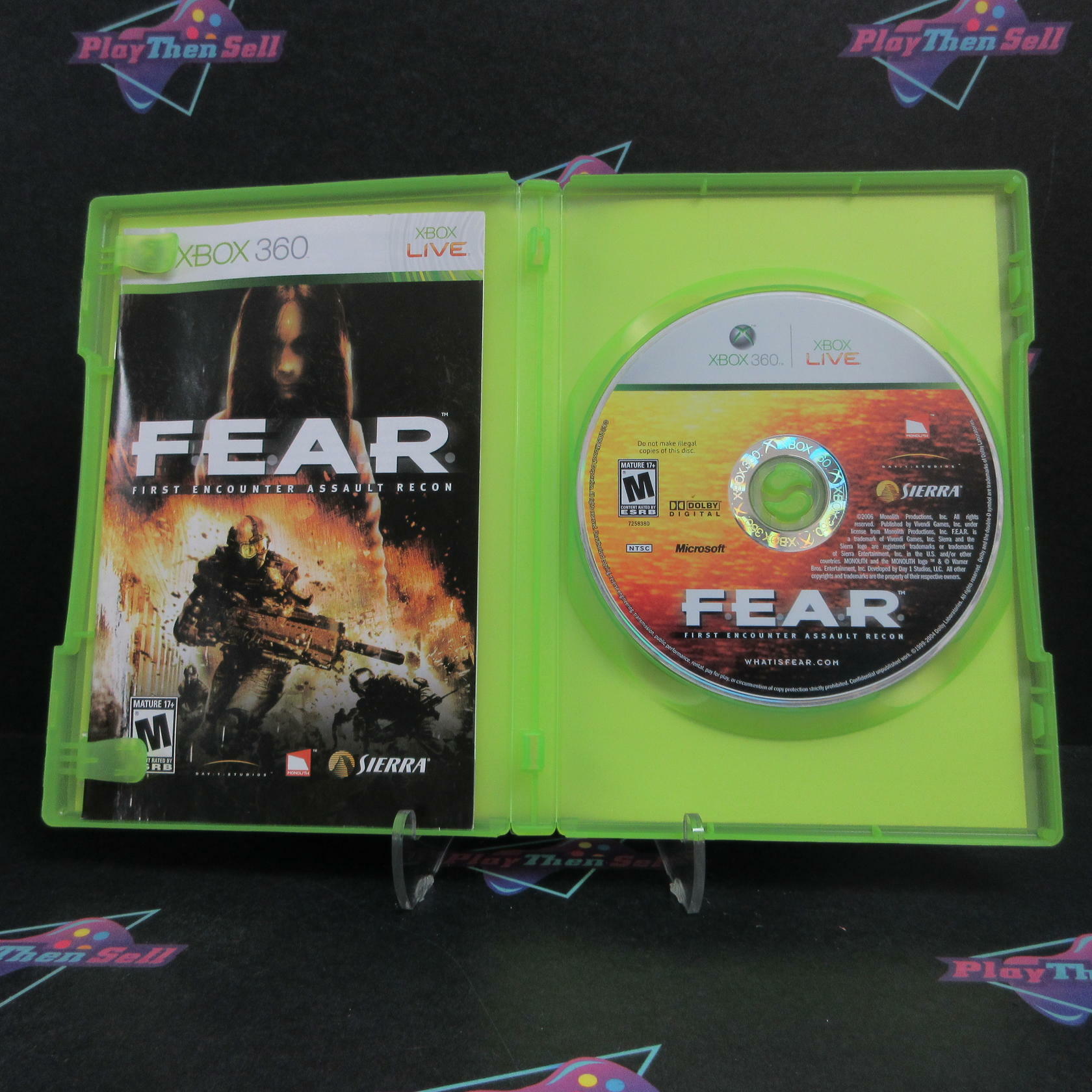 F.E.A.R. First Encounter Assault Recon Xbox 360 Complete - Excellent