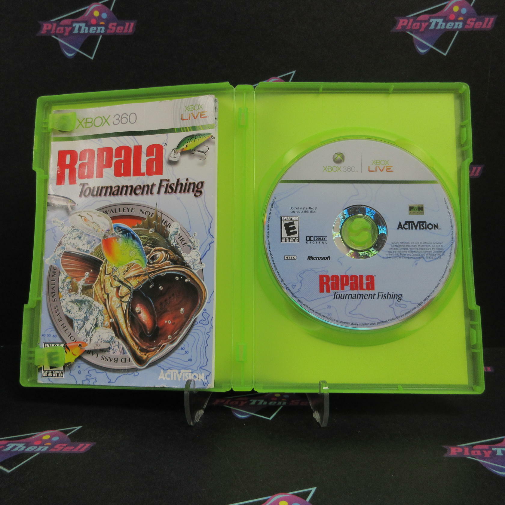 Rapala Tournament Fishing Xbox 360 + Reg Card Complete - Very Good