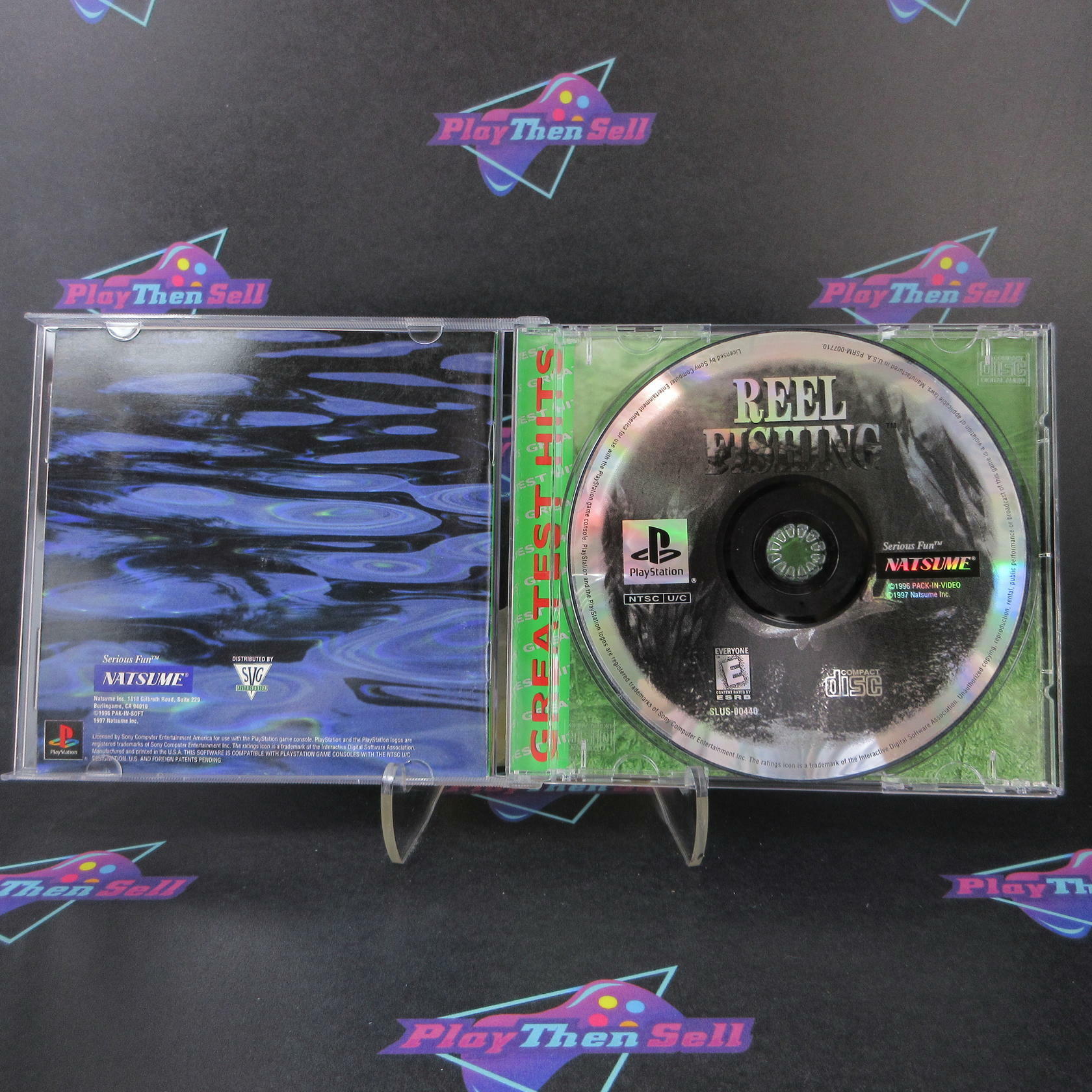 Reel Fishing PS1 PlayStation 1 GH + Reg Card Complete - Excellent