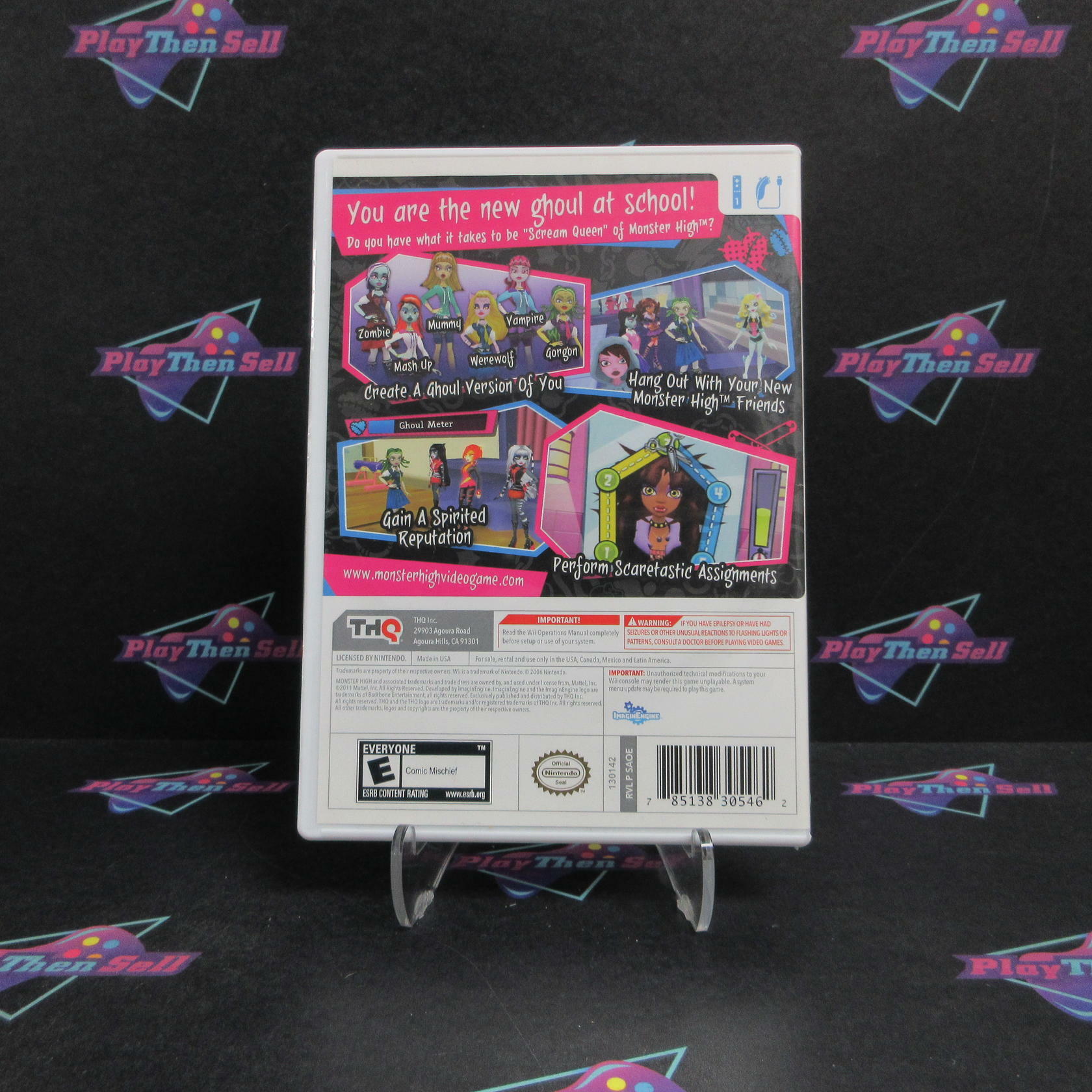 Monster High Ghoul Spirit Nintendo Wii - Very Good