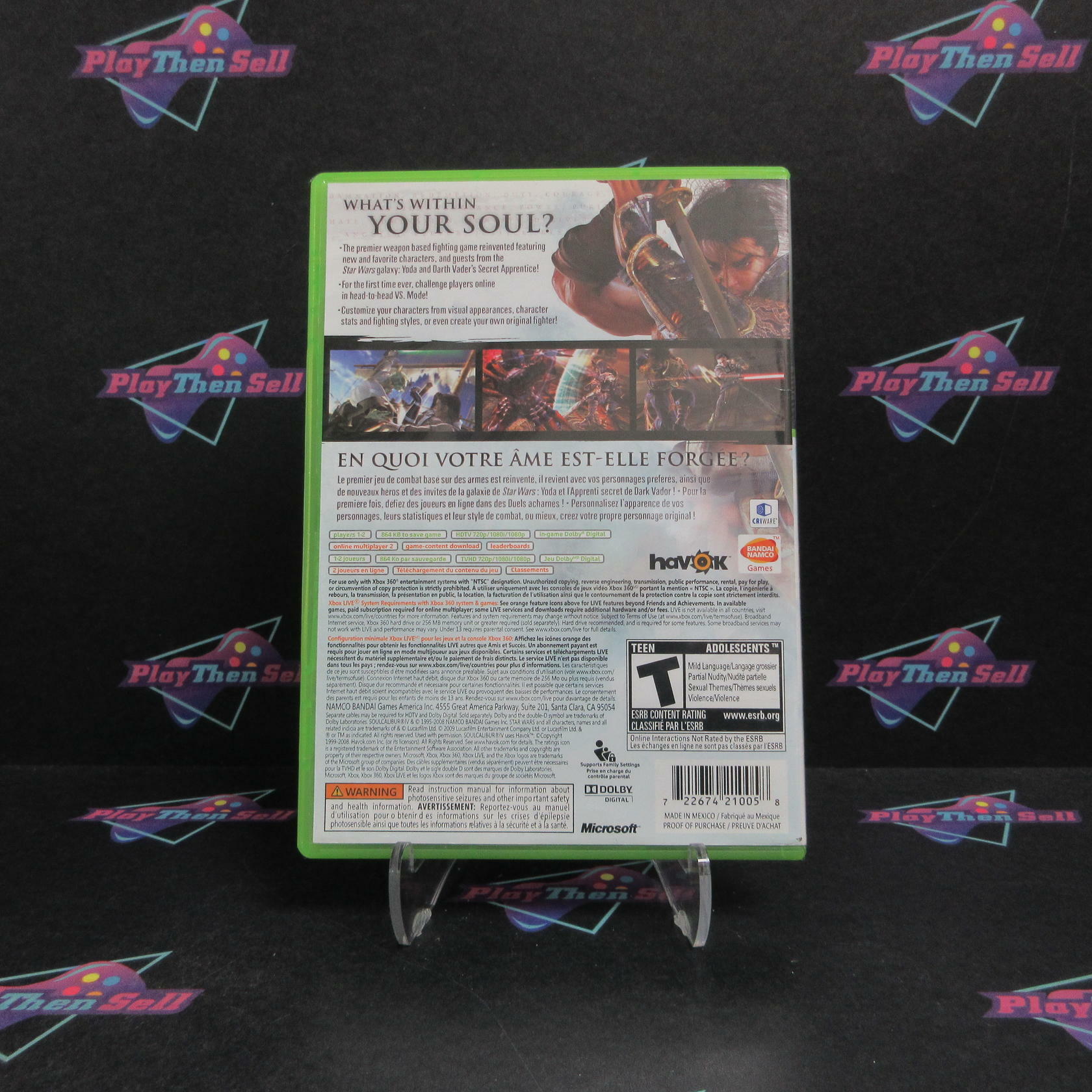 Soul Calibur IV Xbox 360 PH Complete - Excellent