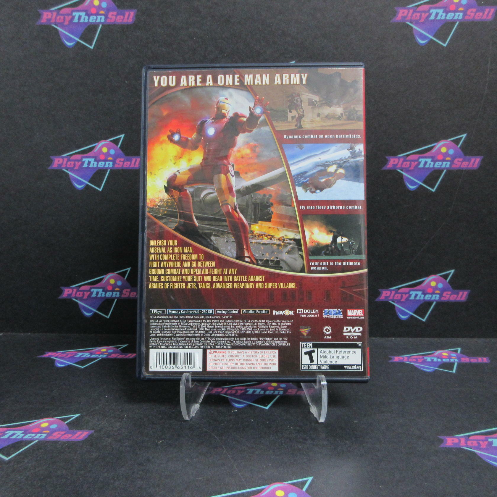 Iron Man PS2 PlayStation 2 GH - Very Good