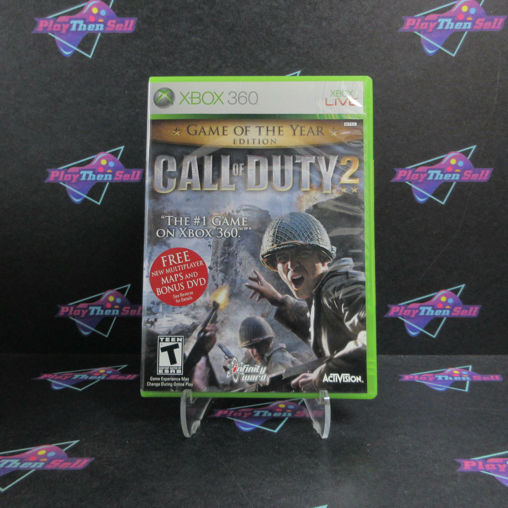 Call of Duty 2 GOTY Edition Xbox 360 + Bonus Disc Complete - Excellent