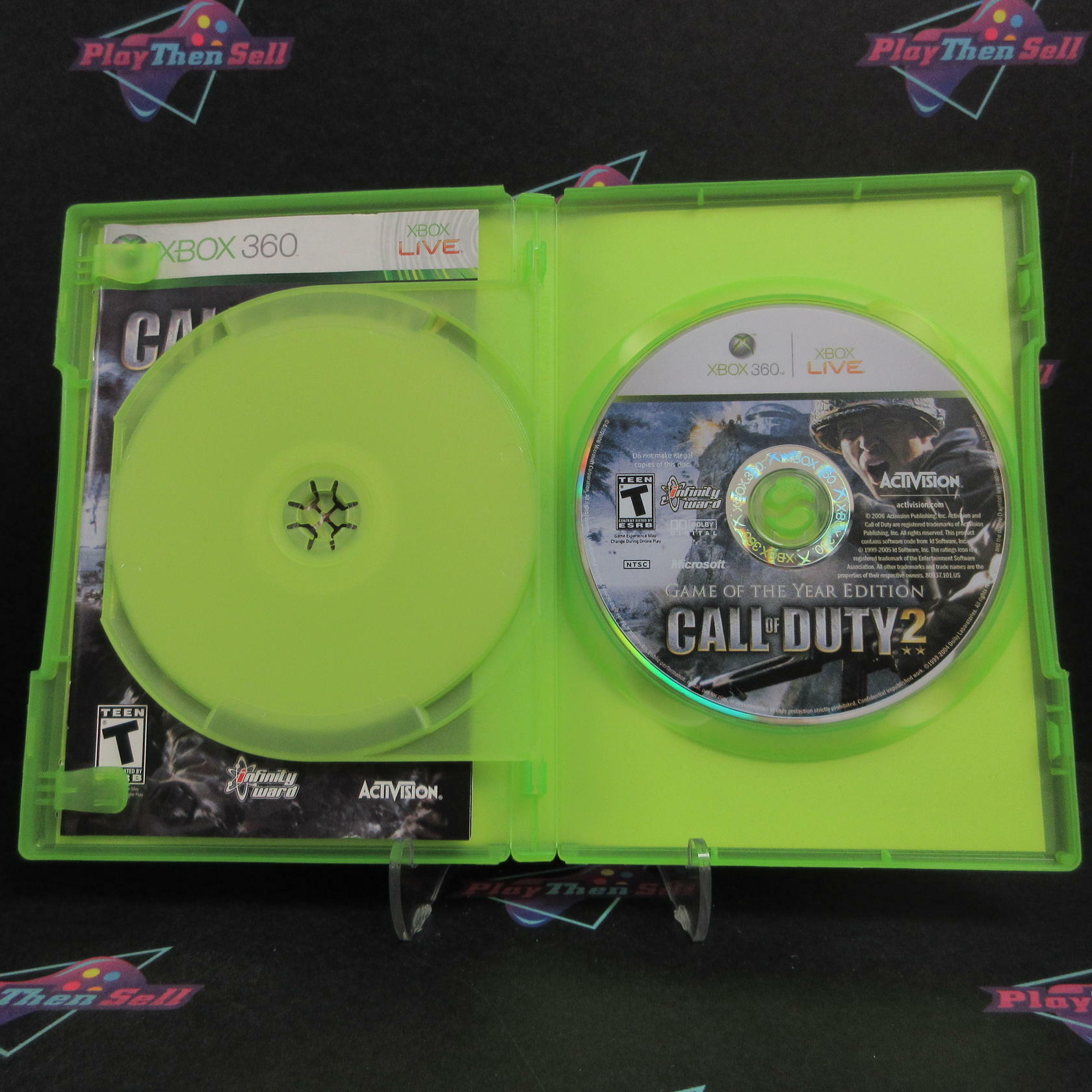 Call of Duty 2 GOTY Edition Xbox 360 + Bonus Disc Complete - Excellent