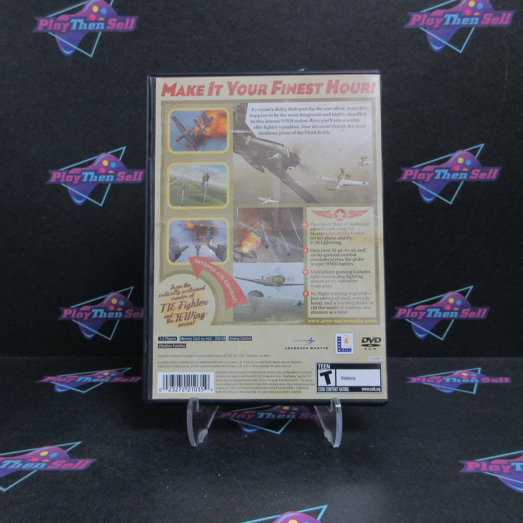 Secret Weapons Over Normandy PS2 PlayStation 2 - Very Good
