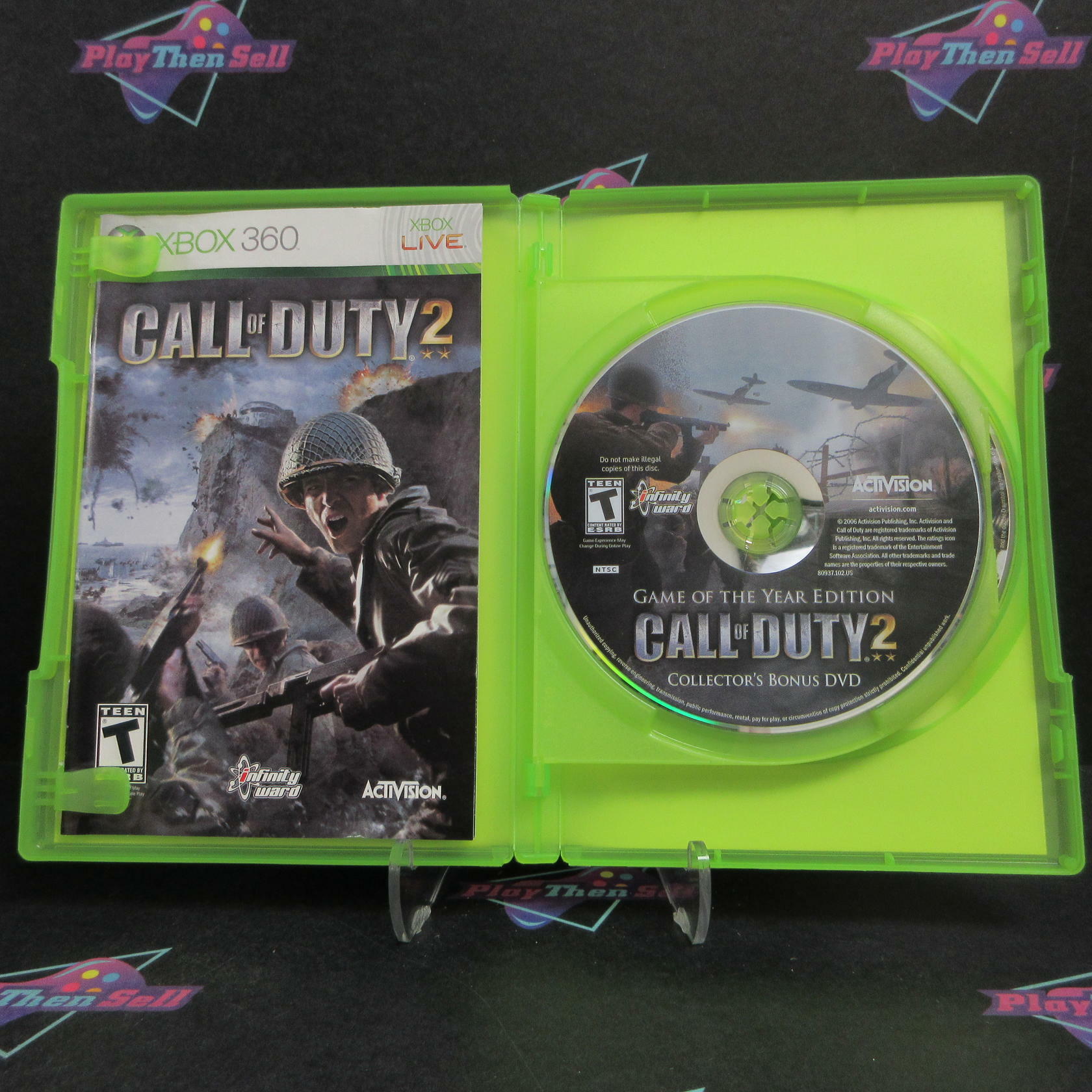 Call of Duty 2 GOTY Edition Xbox 360 + Bonus Disc Complete - Excellent