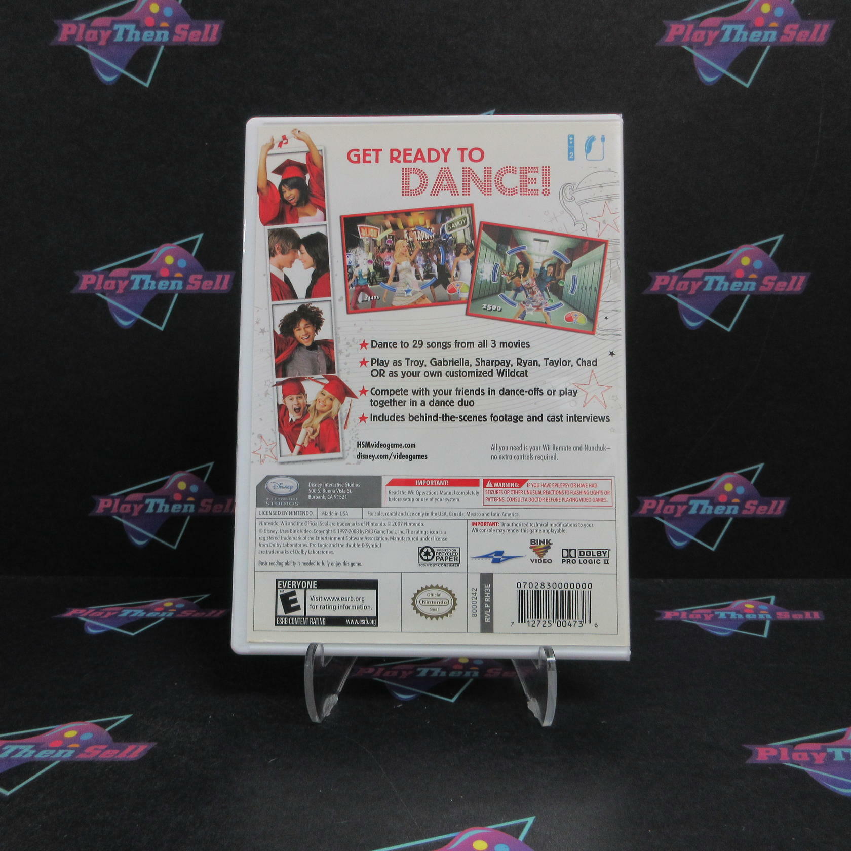 High School Musical 3 Senior Year Dance Nintendo Wii - Very Good