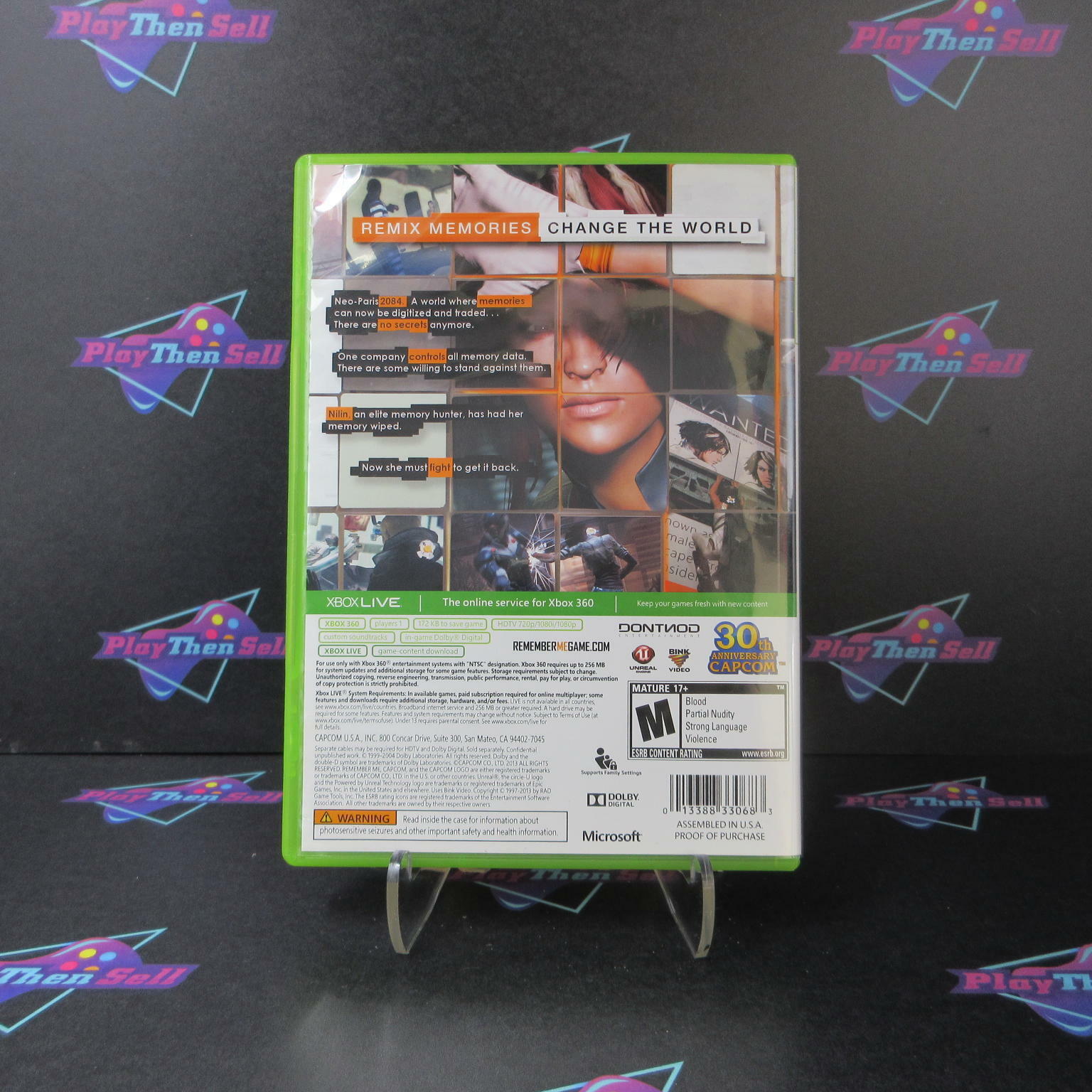 Remember Me Xbox 360 Complete - Excellent