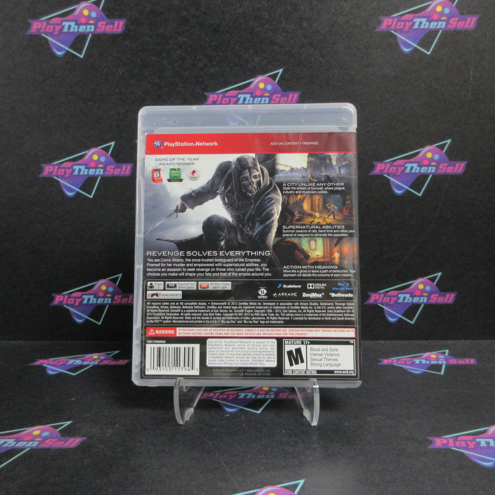 Dishonored PS3 PlayStation 3 GH Complete - Very Good