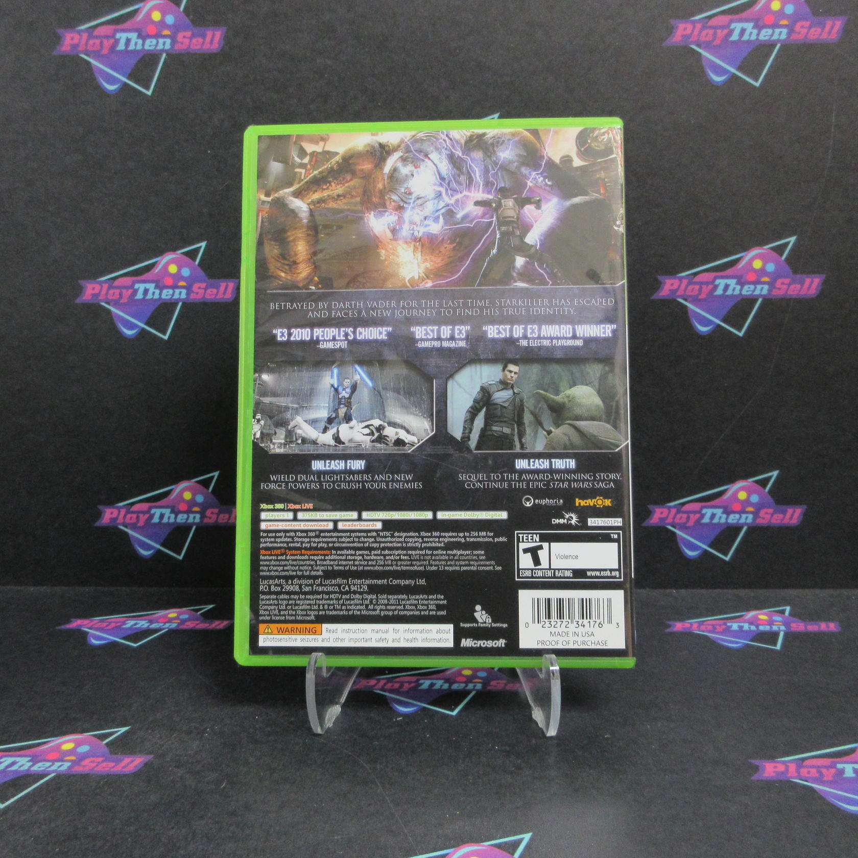 Star Wars The Force Unleashed 2 Xbox 360 PH Complete - Excellent