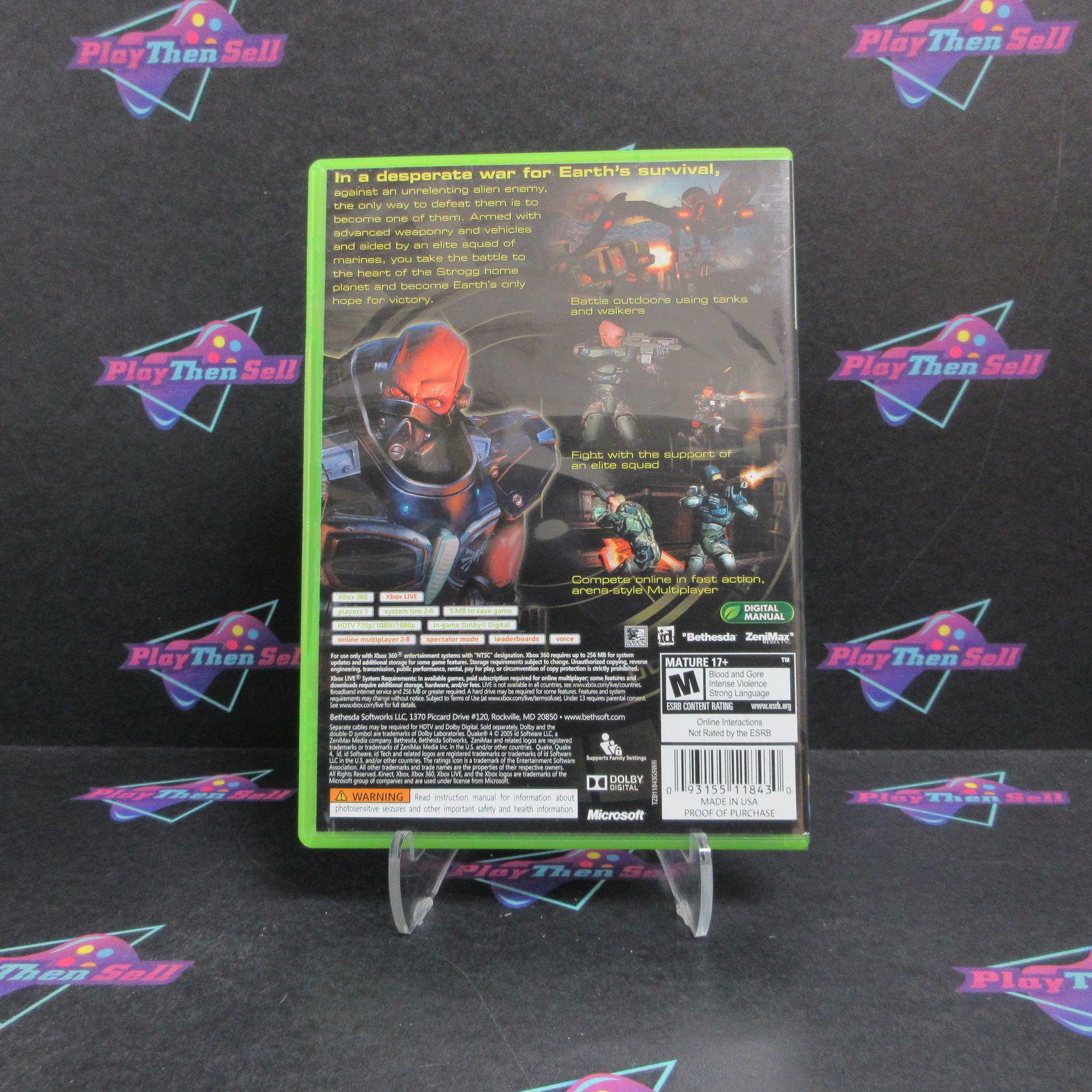 Quake 4 GameStop Exclusive Xbox 360 Complete - Excellent