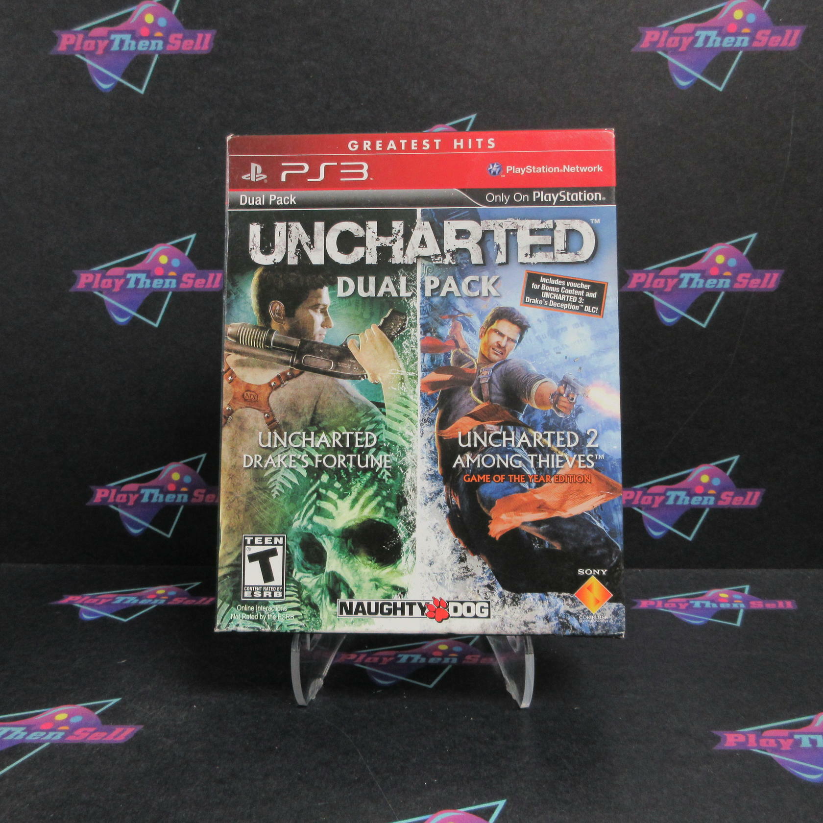 Uncharted Dual Pack PS3 PlayStation 3 GH Complete - Excellent