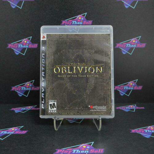 Elder Scrolls IV Oblivion GOTY PS3 PlayStation 3 + Map Complete - Excellent