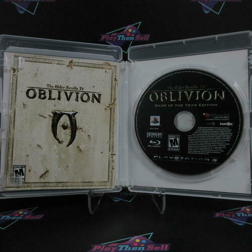 Elder Scrolls IV Oblivion GOTY PS3 PlayStation 3 + Map Complete - Excellent