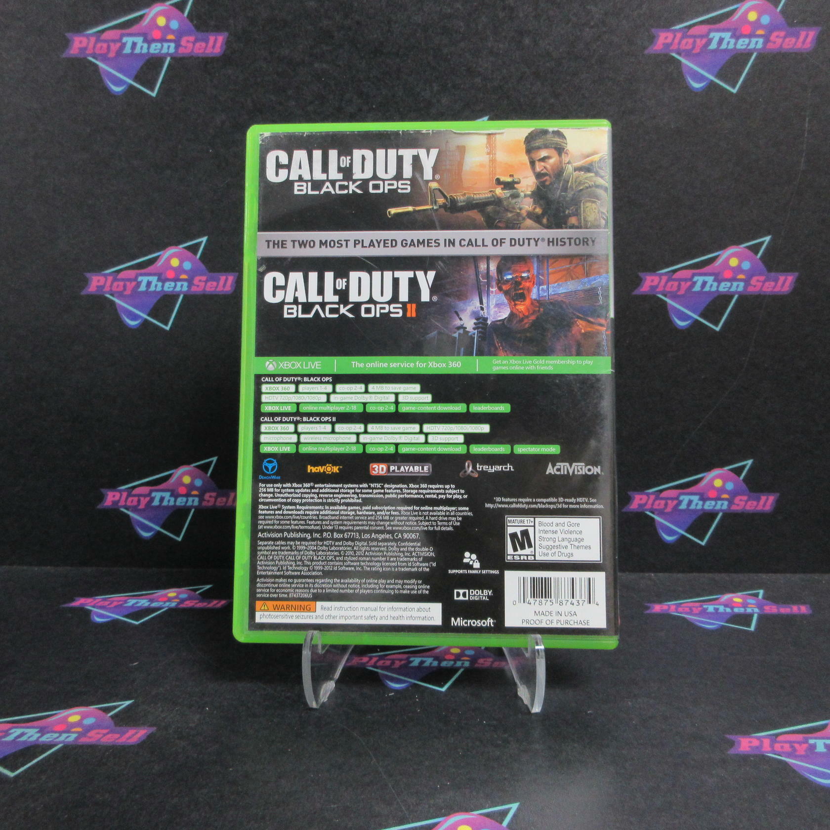 Call of Duty Black Ops Combo Pack Xbox 360 PH Complete - Very Good