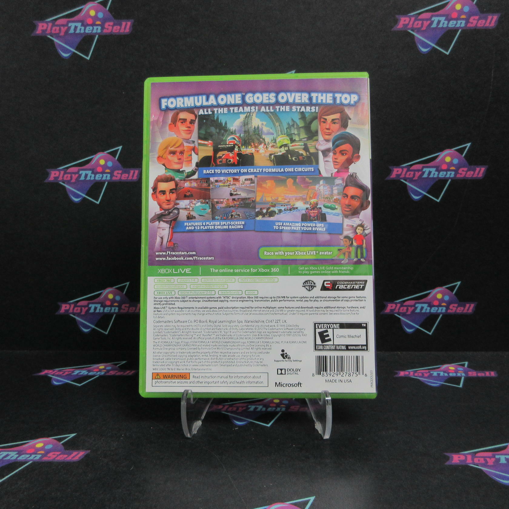 F1 Race Stars Xbox 360 Complete - Excellent
