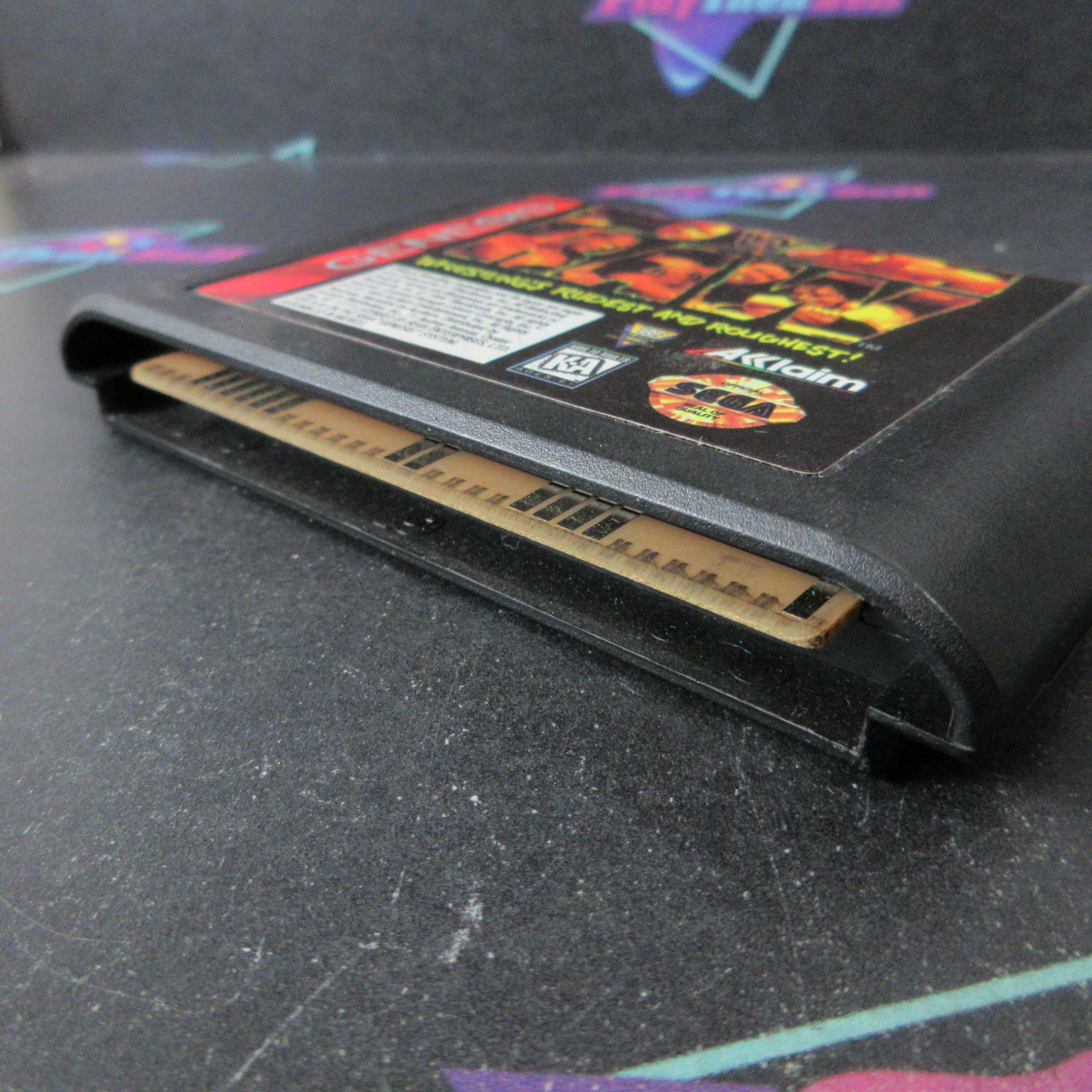 WWF Raw Sega Genesis - Very Good