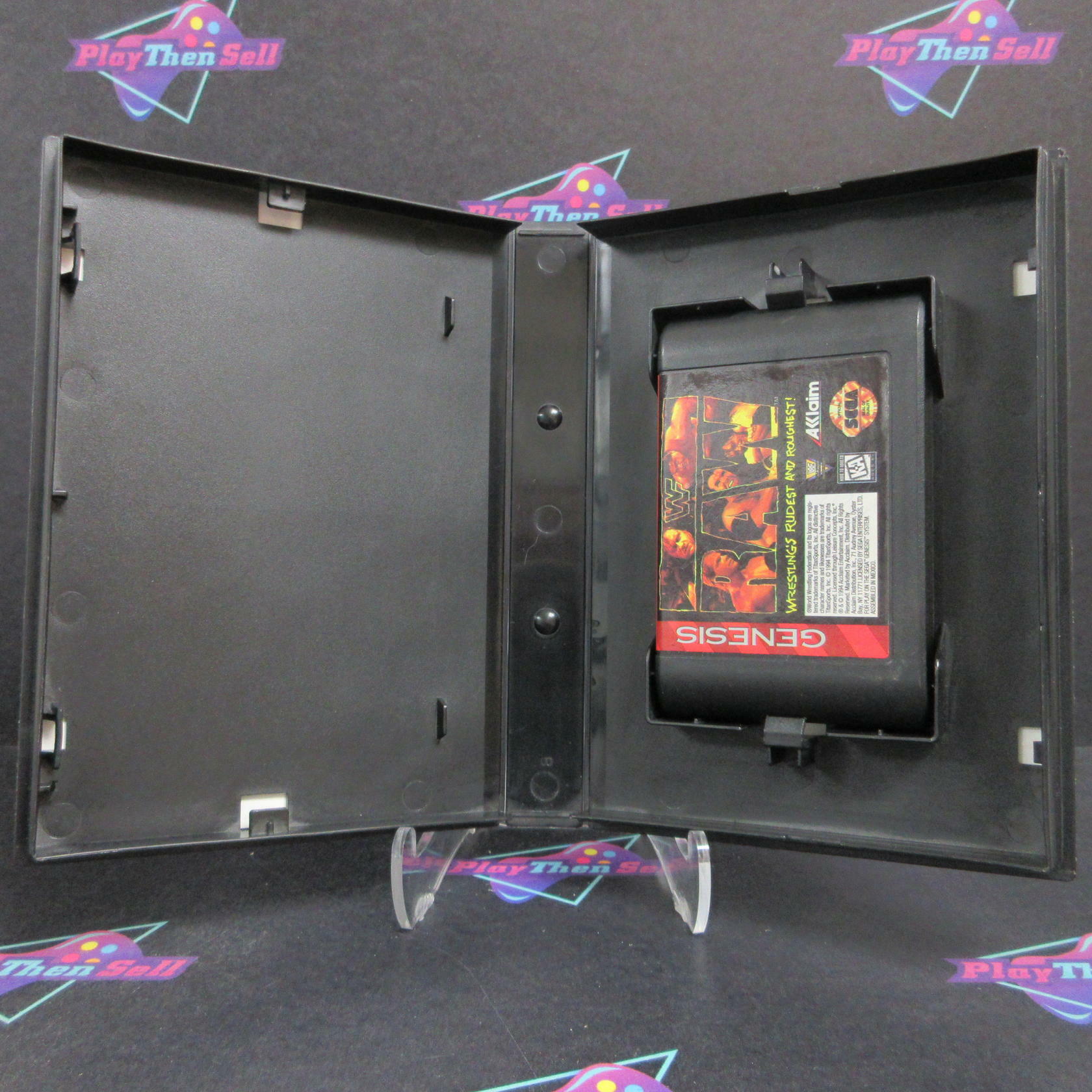 WWF Raw Sega Genesis - Very Good