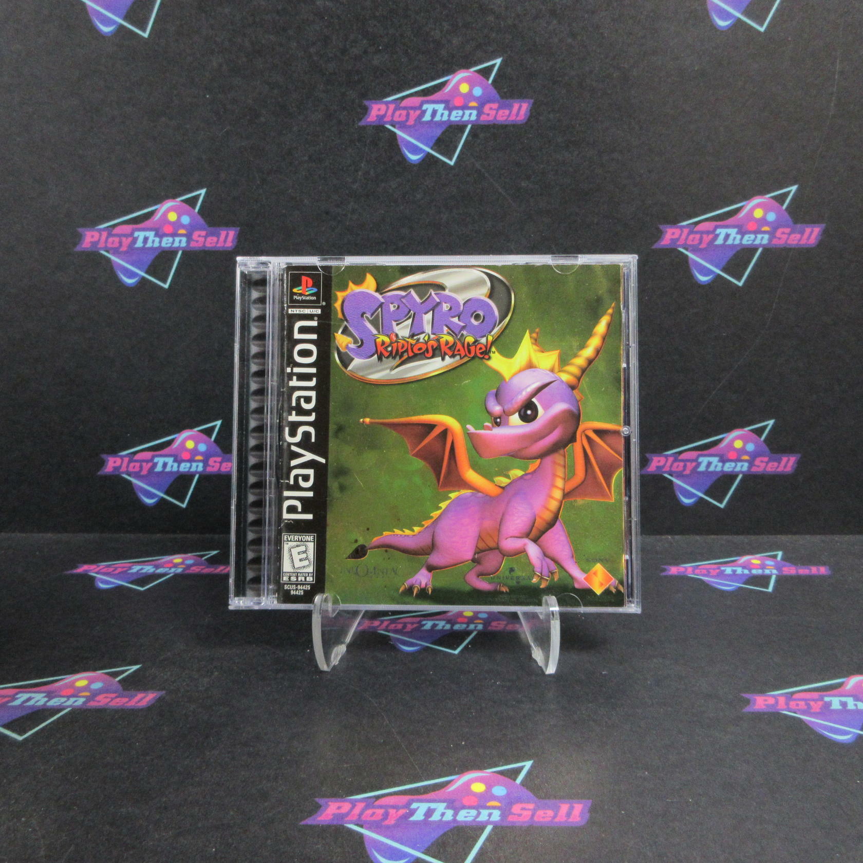 Spyro 2 Ripto's Rage Gold Foil PS1 PlayStation 1 Complete - Very Good
