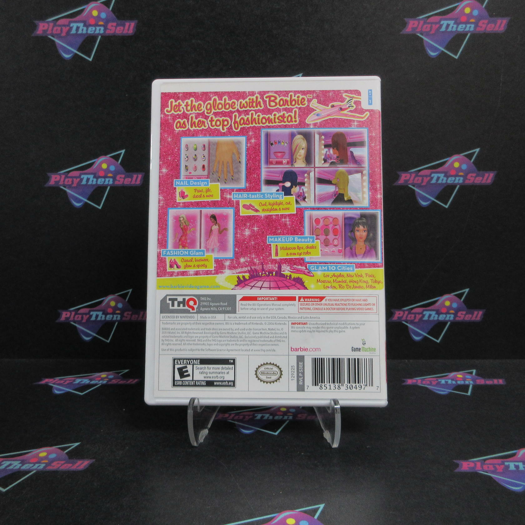 Barbie Jet, Set & Style Nintendo Wii Complete - Refurbished