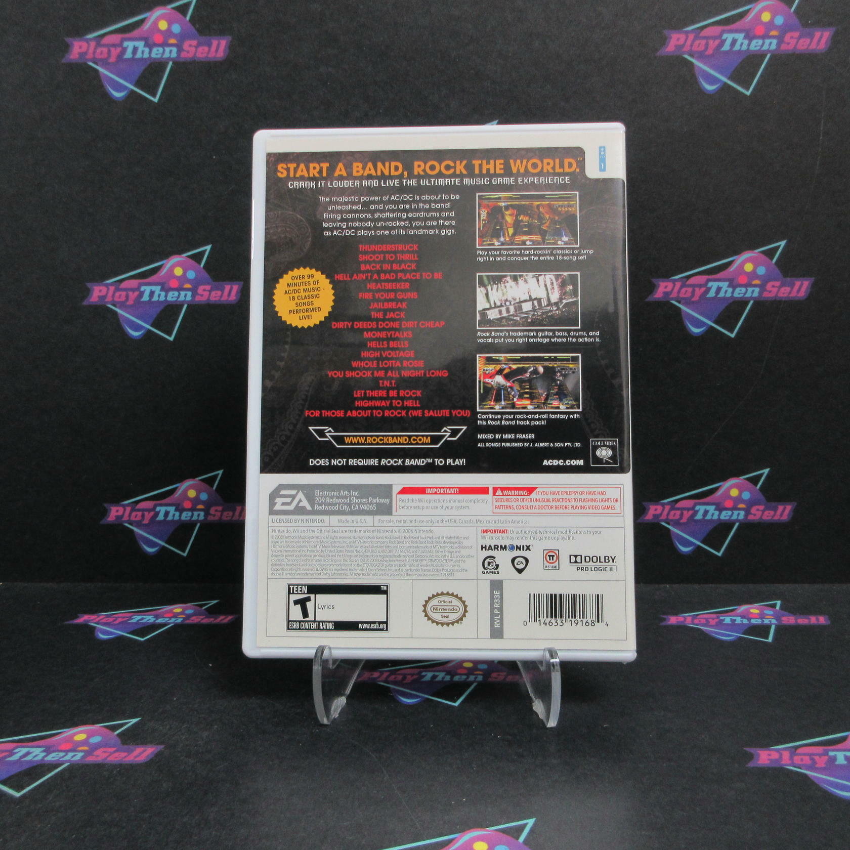 AC/DC Live Rock Band Track Pack Nintendo Wii Complete - Refurbished