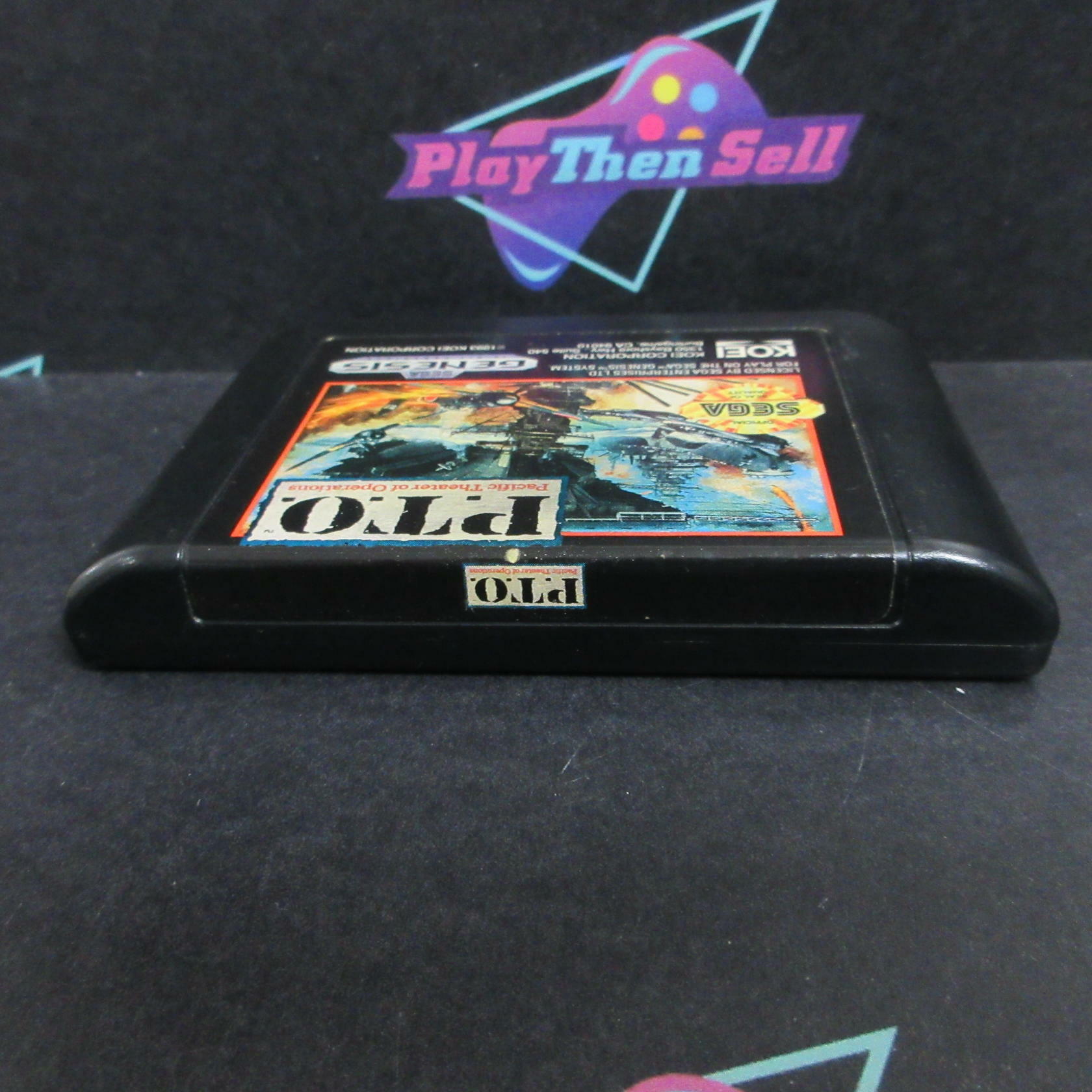 P.T.O. Pacific Theater of Operations Sega Genesis - Very Good