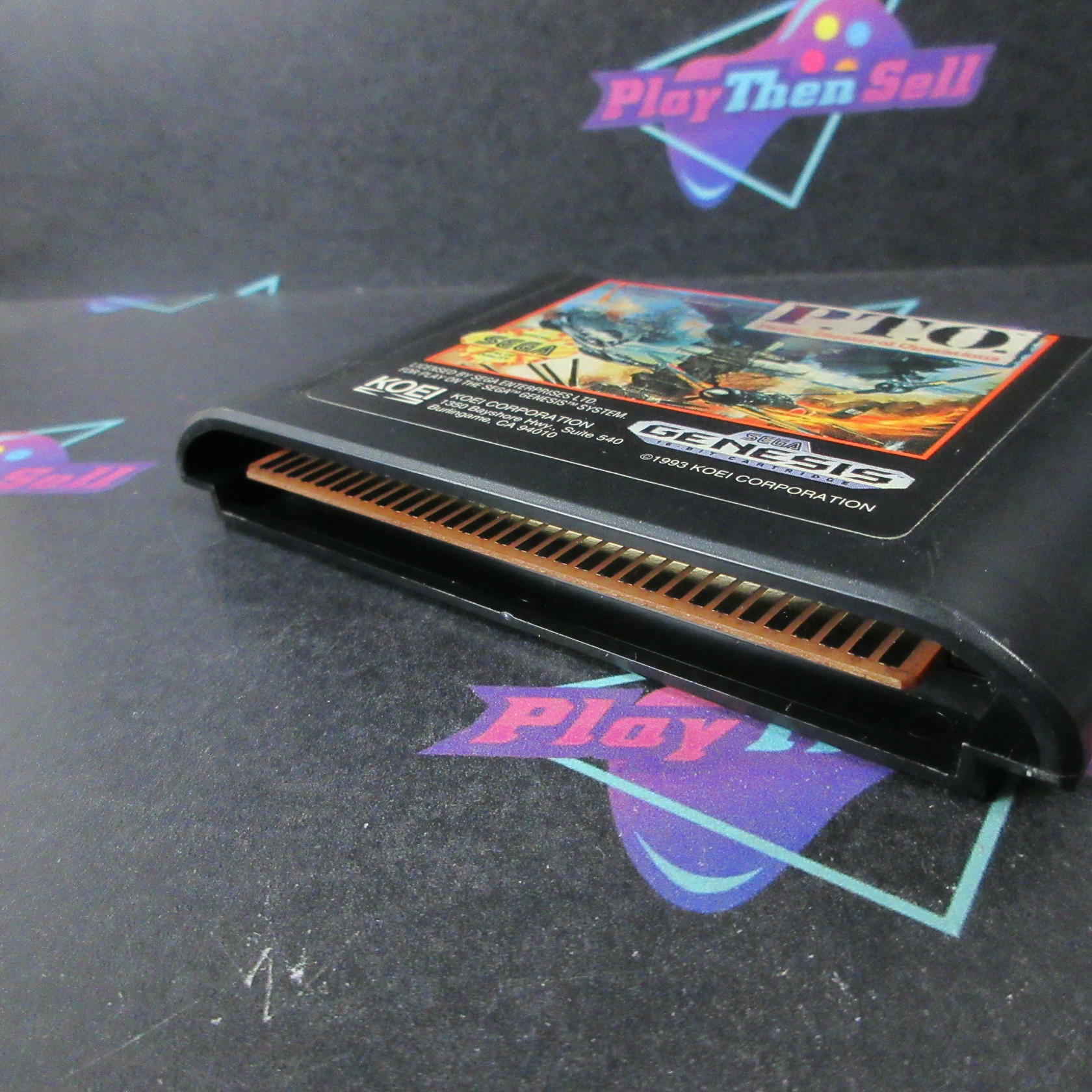 P.T.O. Pacific Theater of Operations Sega Genesis - Very Good