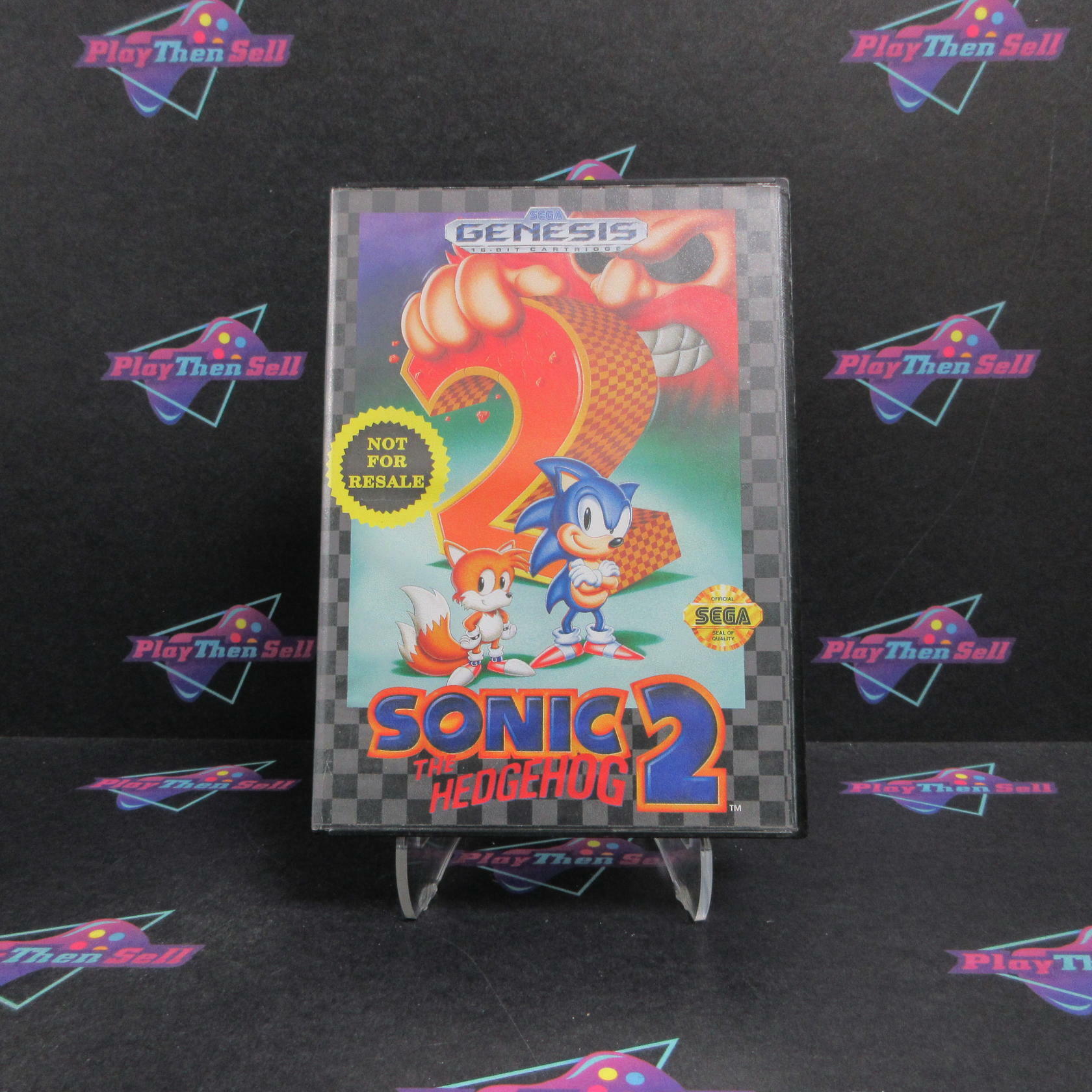 Sonic the Hedgehog 2 Not For Resale Art Sega Genesis - Very Good